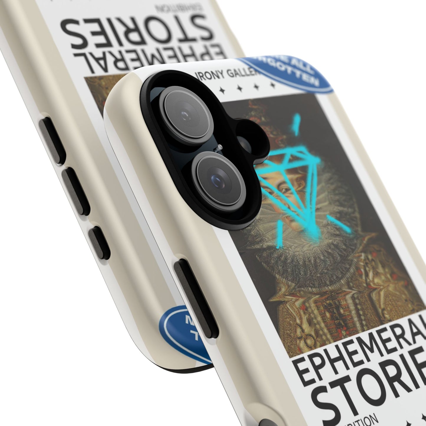 Classical Painting with a Graffiti Diamond Phone Case