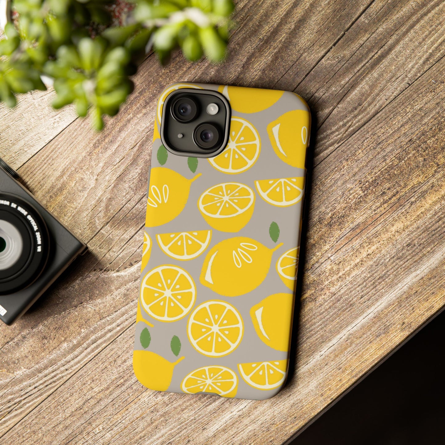 Yellow Modern Lemon Phone Case