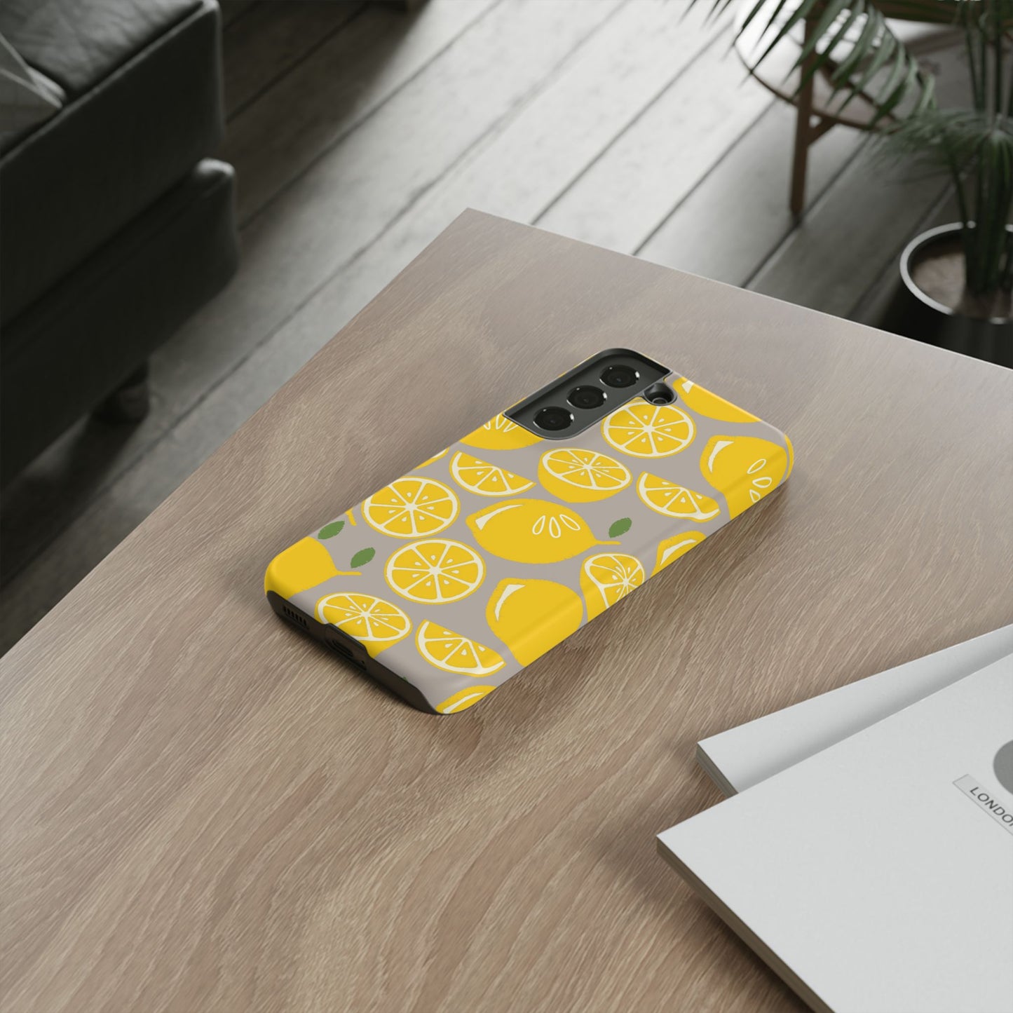 Yellow Modern Lemon Phone Case