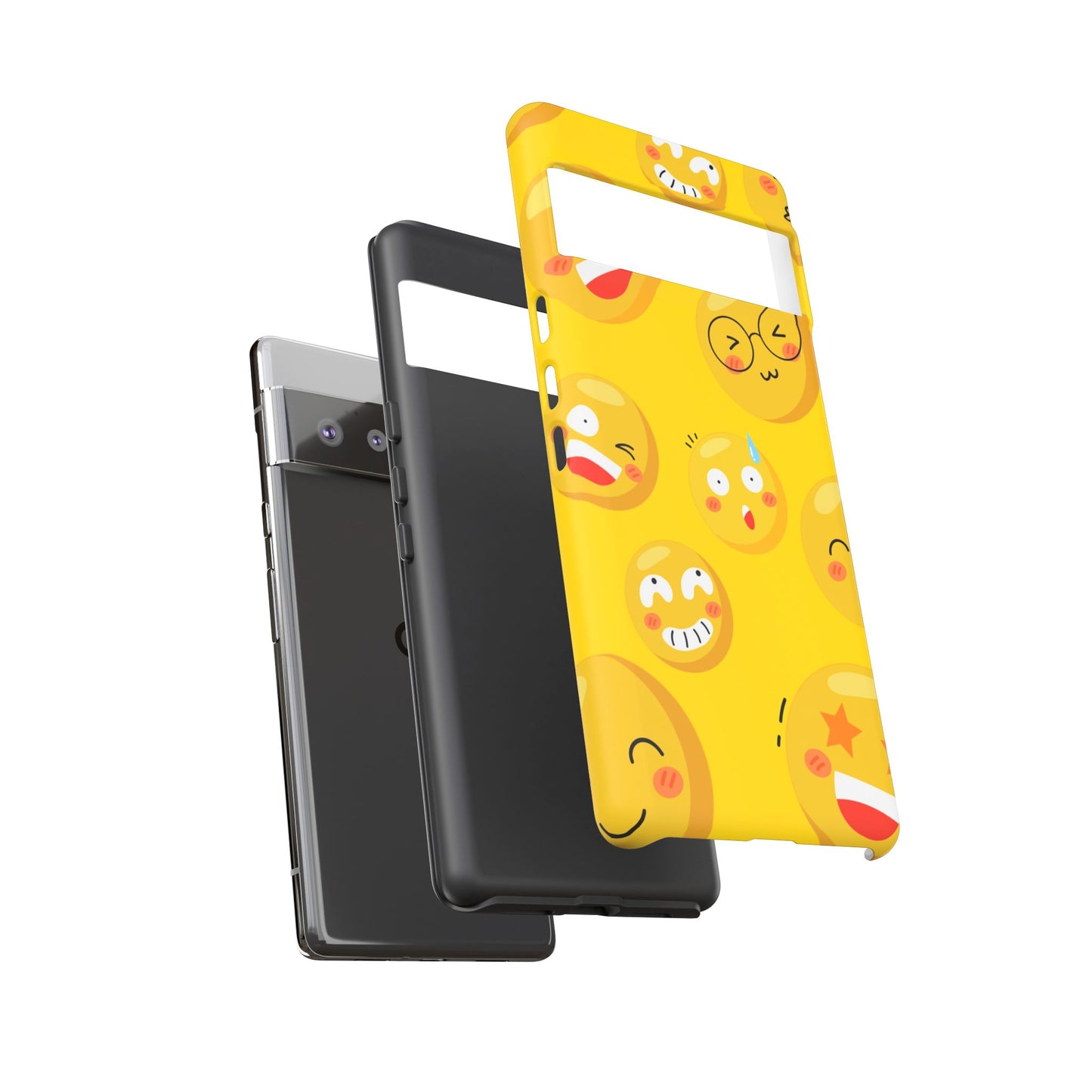 Yellow Bold Illustrative Emoticon Phone Case