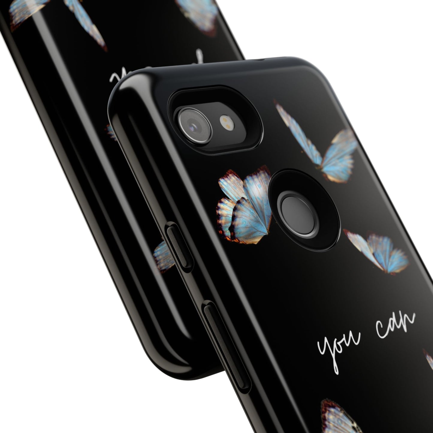 Black Delicate Phrase Phone Case