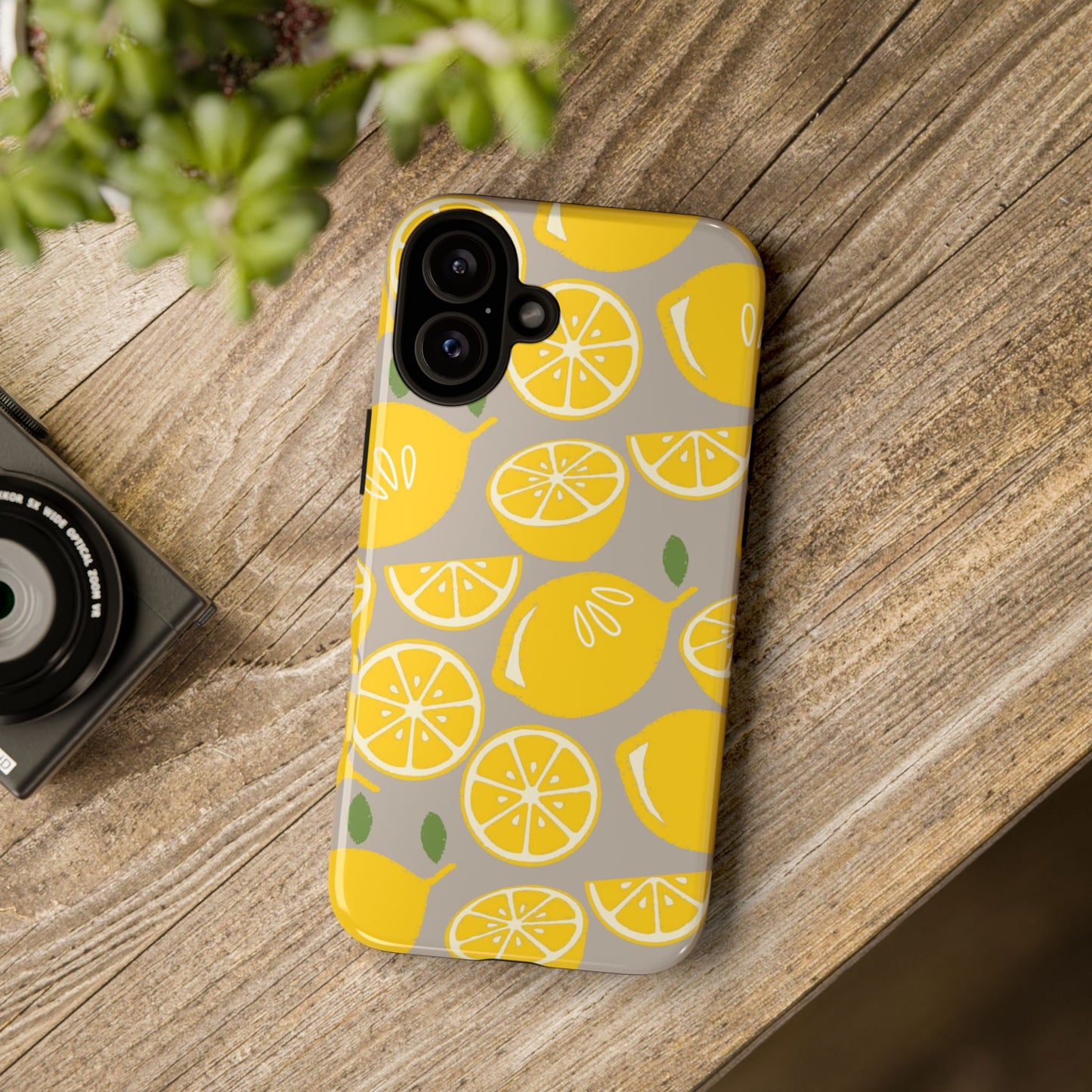 Yellow Modern Lemon Phone Case