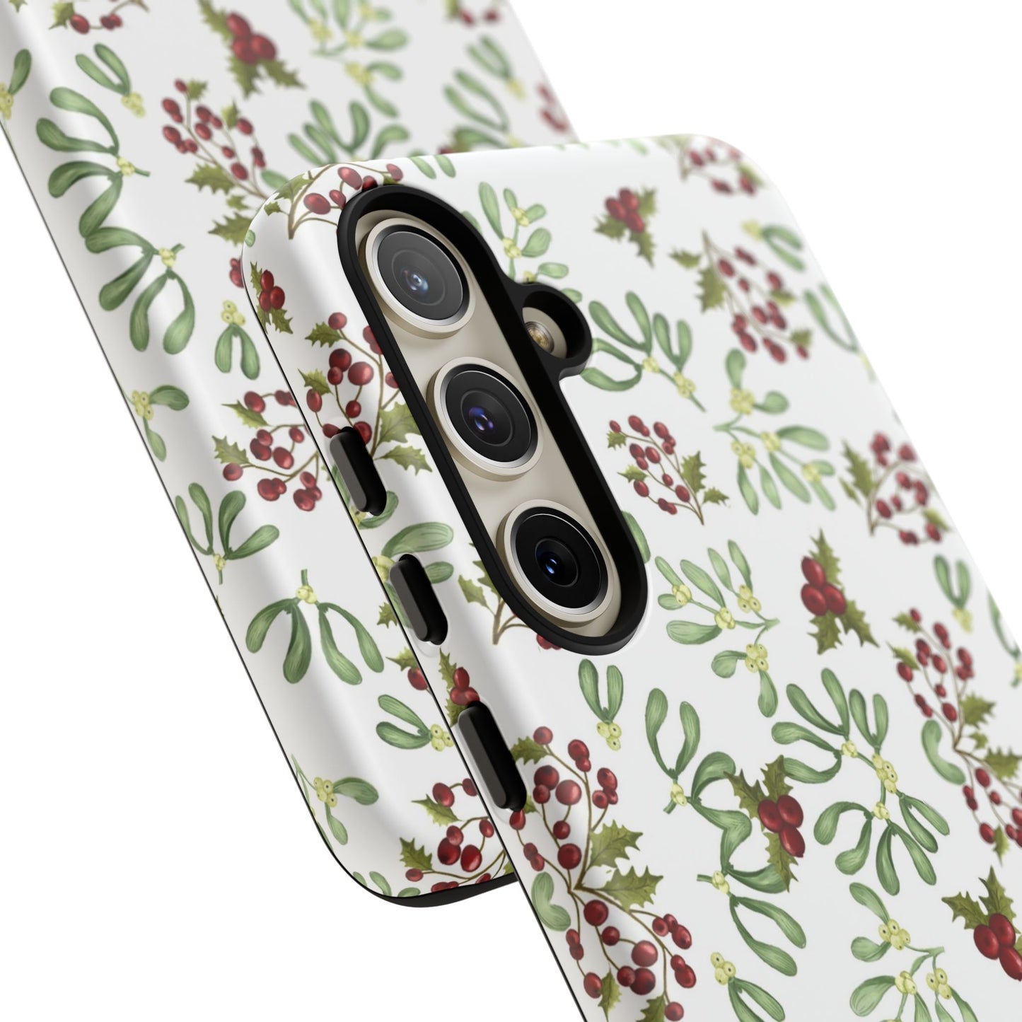 Red Green Watercolor Chriatmas Phone Case