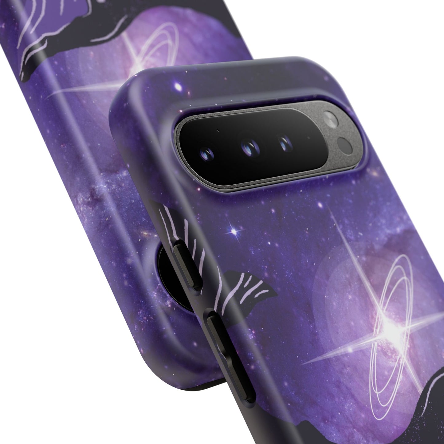 Purple Whale in Outer Space Phone Case