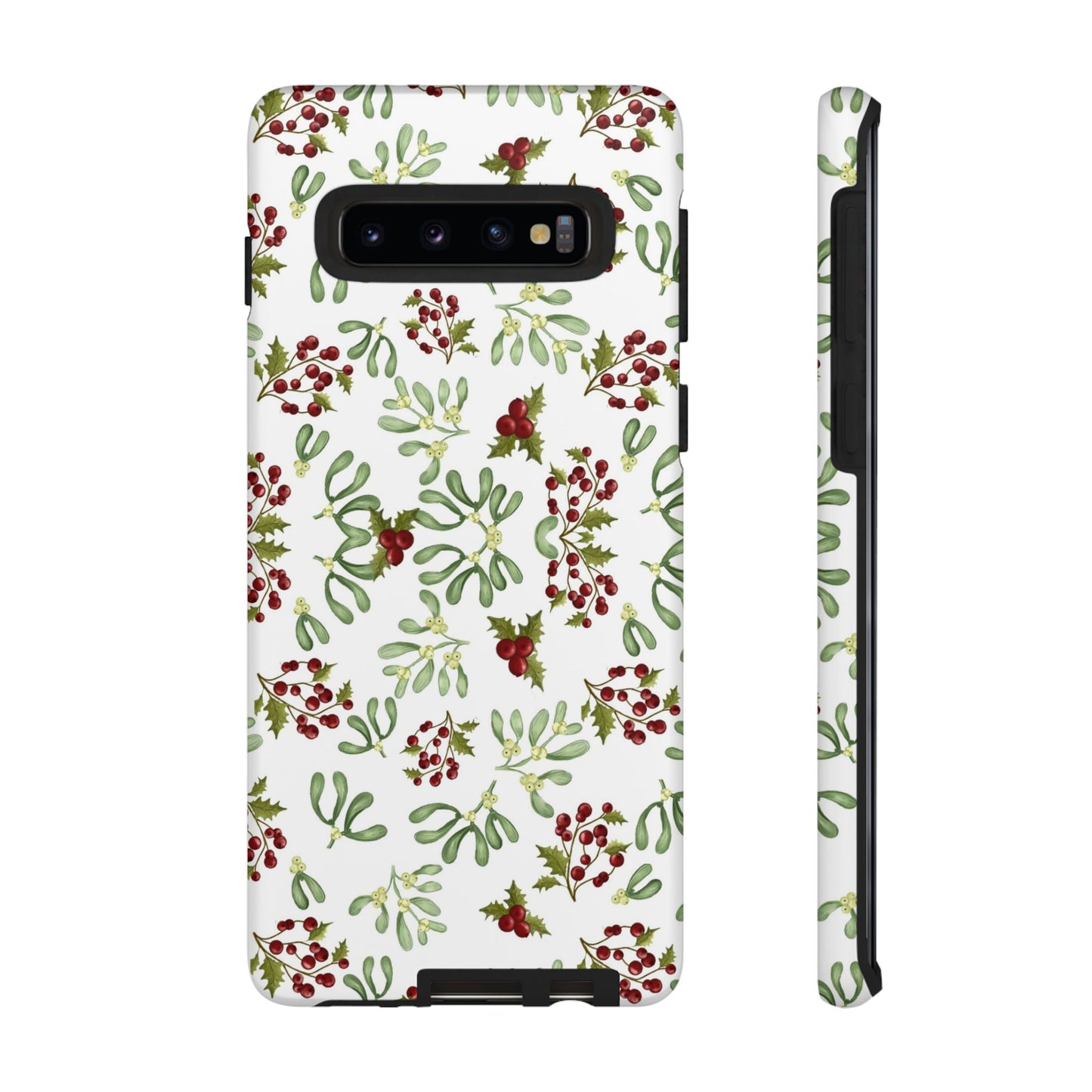 Red Green Watercolor Chriatmas Phone Case