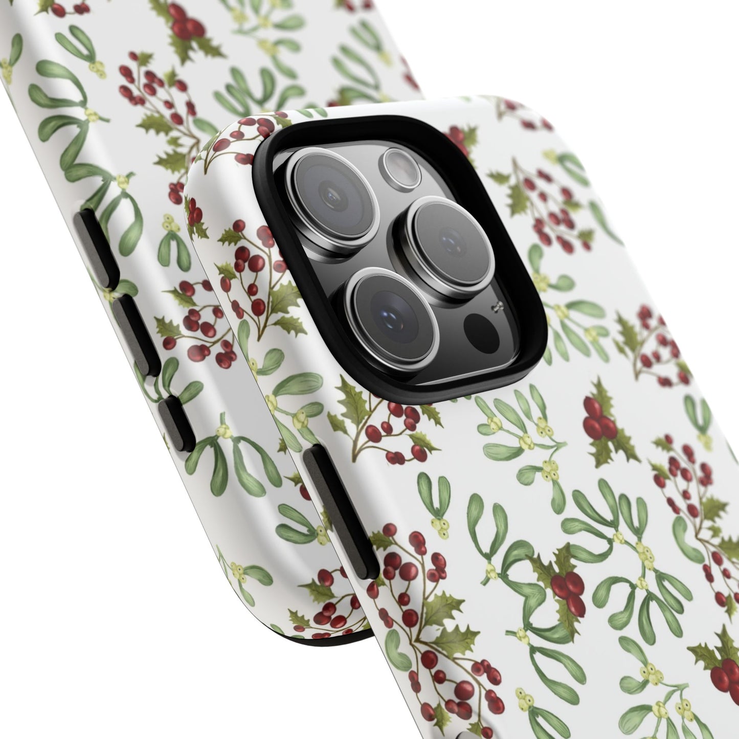 Red Green Watercolor Chriatmas Phone Case