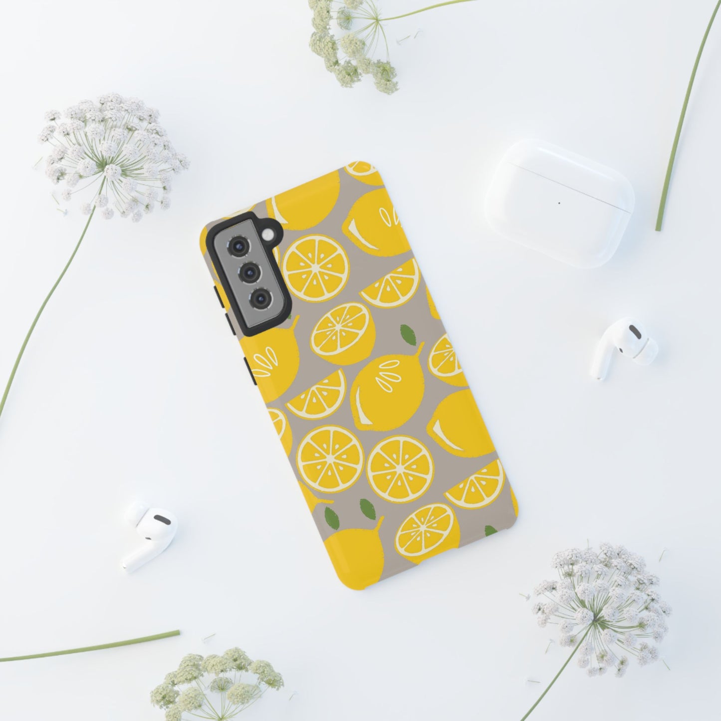 Yellow Modern Lemon Phone Case
