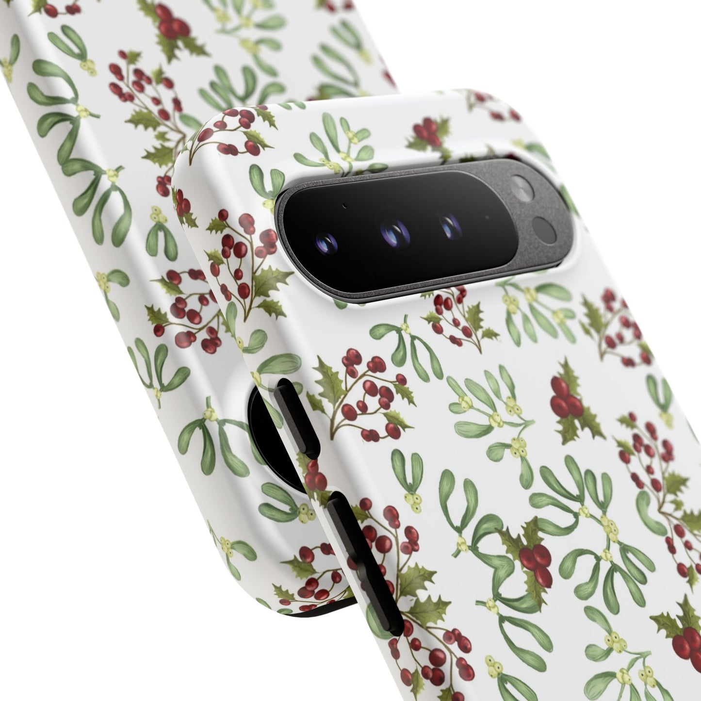 Red Green Watercolor Chriatmas Phone Case