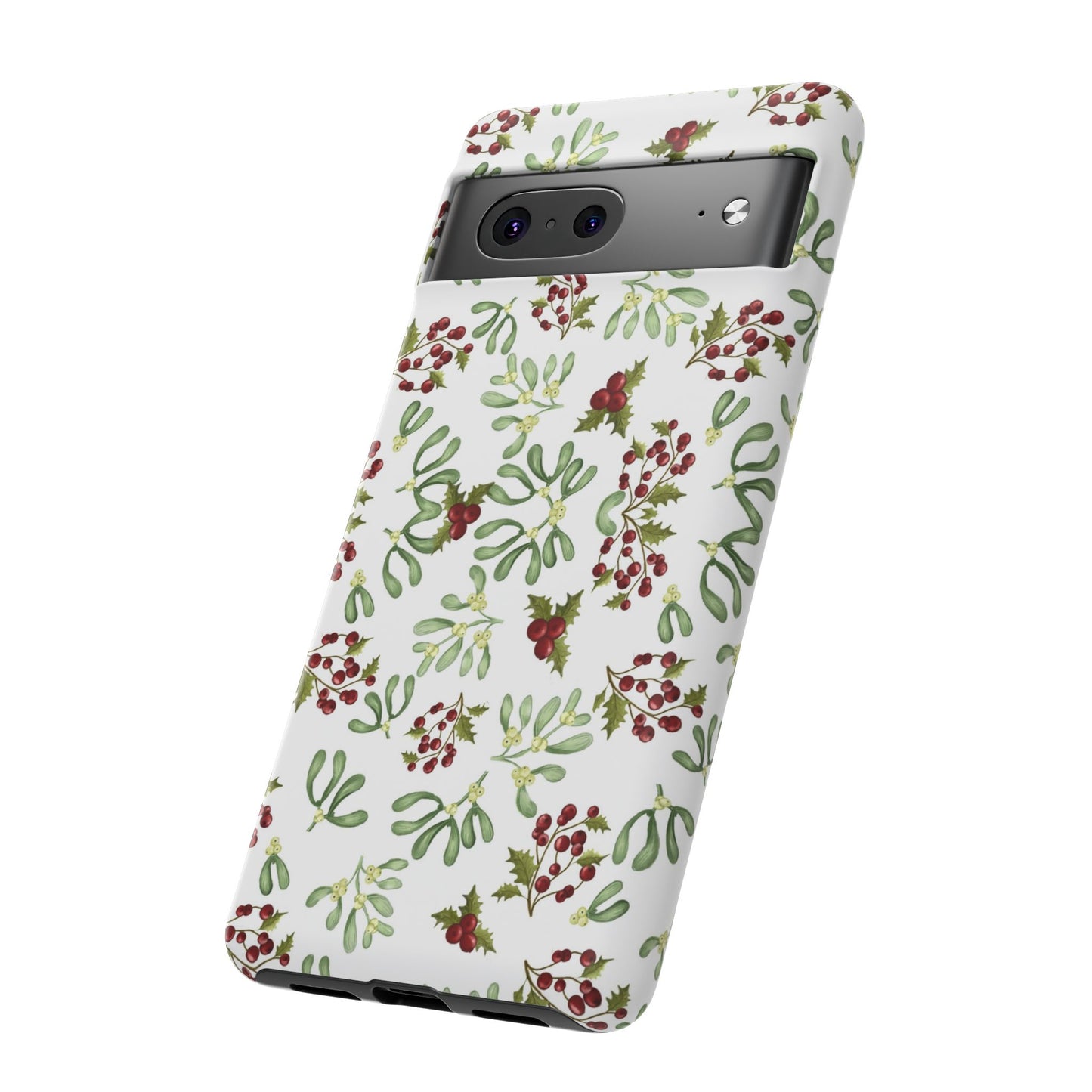 Red Green Watercolor Chriatmas Phone Case