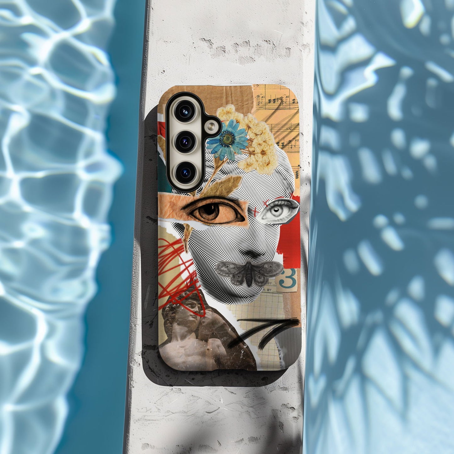 Abstract Collage Face Magsafe iPhone Case - Techy Treasures -