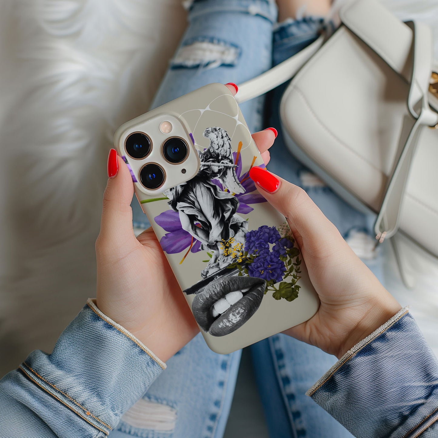 Abstract Floral Magsafe iPhone Case - Techy Treasures -