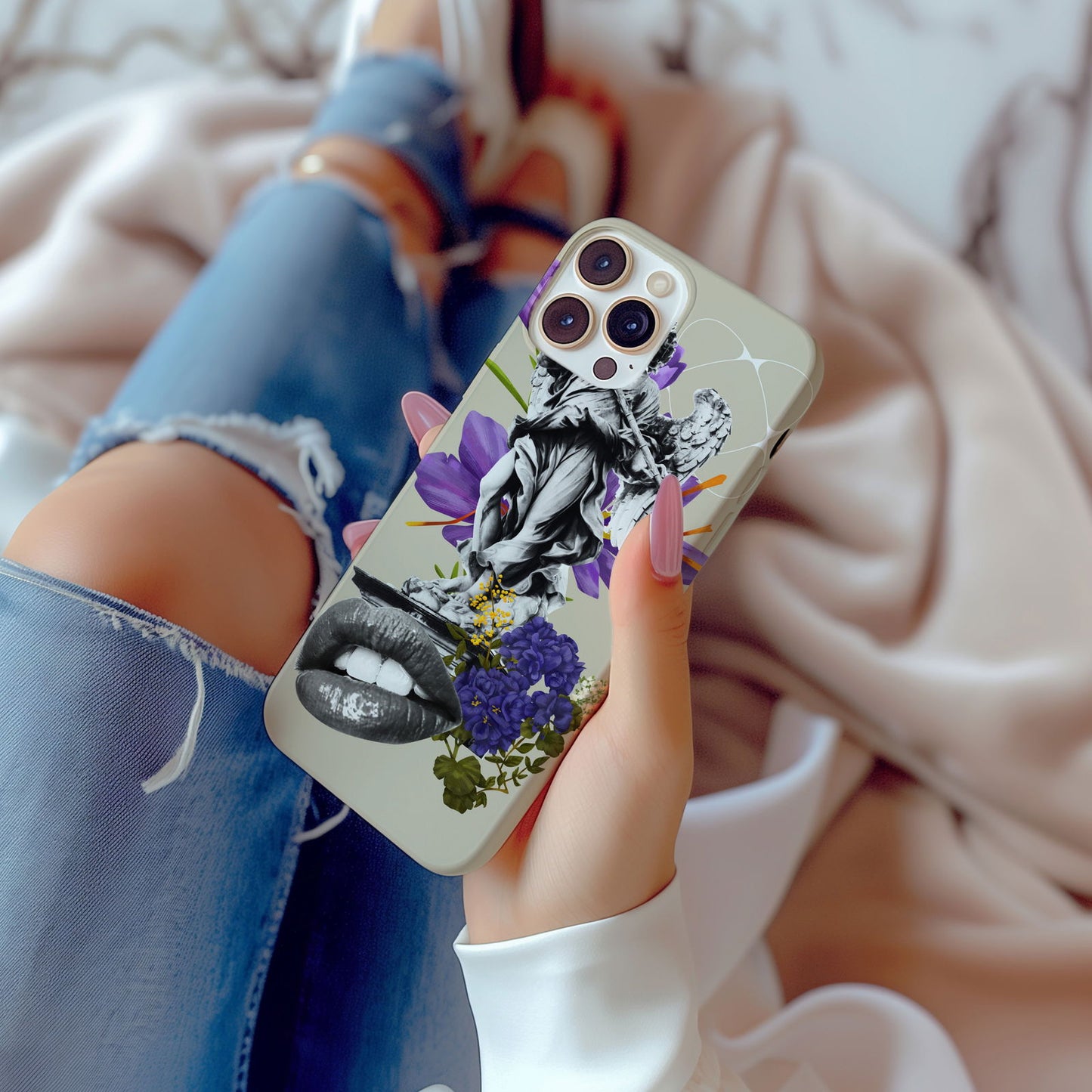 Abstract Floral Magsafe iPhone Case - Techy Treasures -