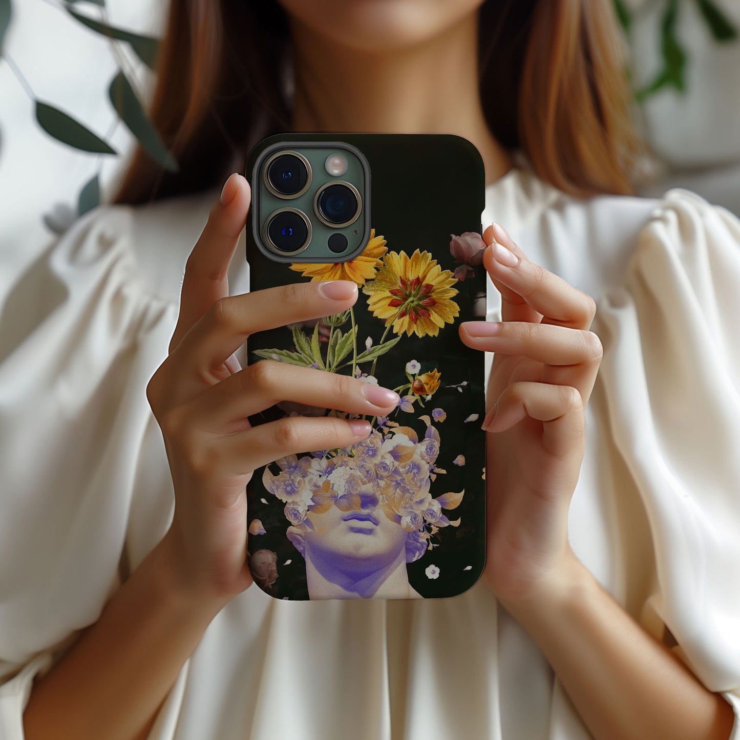 Aesthetic Floral Sculpture Magsafe iPhone Case - Techy Treasures -