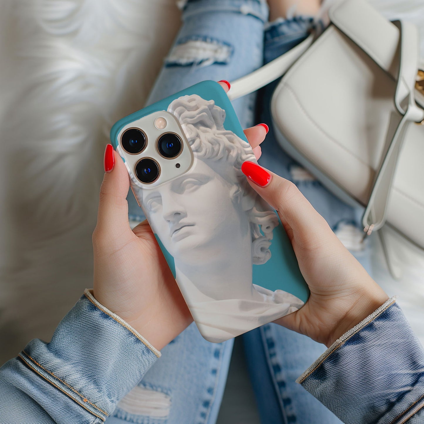 Ancient Greek Statue Magsafe iPhone Case - Techy Treasures -