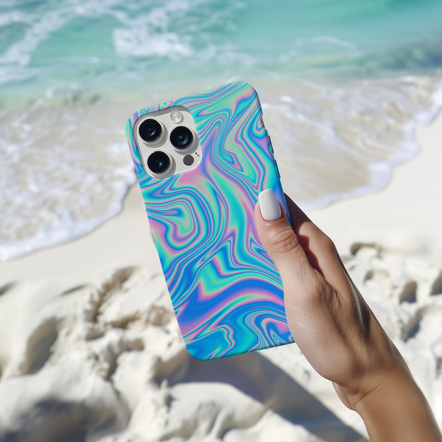 Blue And Pink 3D Gradient Magsafe iPhone Case - Techy Treasures -