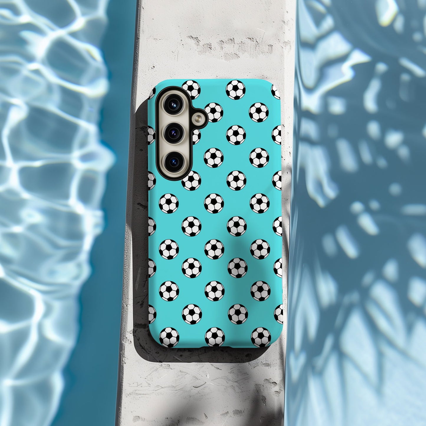 Blue Minimal Soccer Magsafe iPhone Case - Techy Treasures -