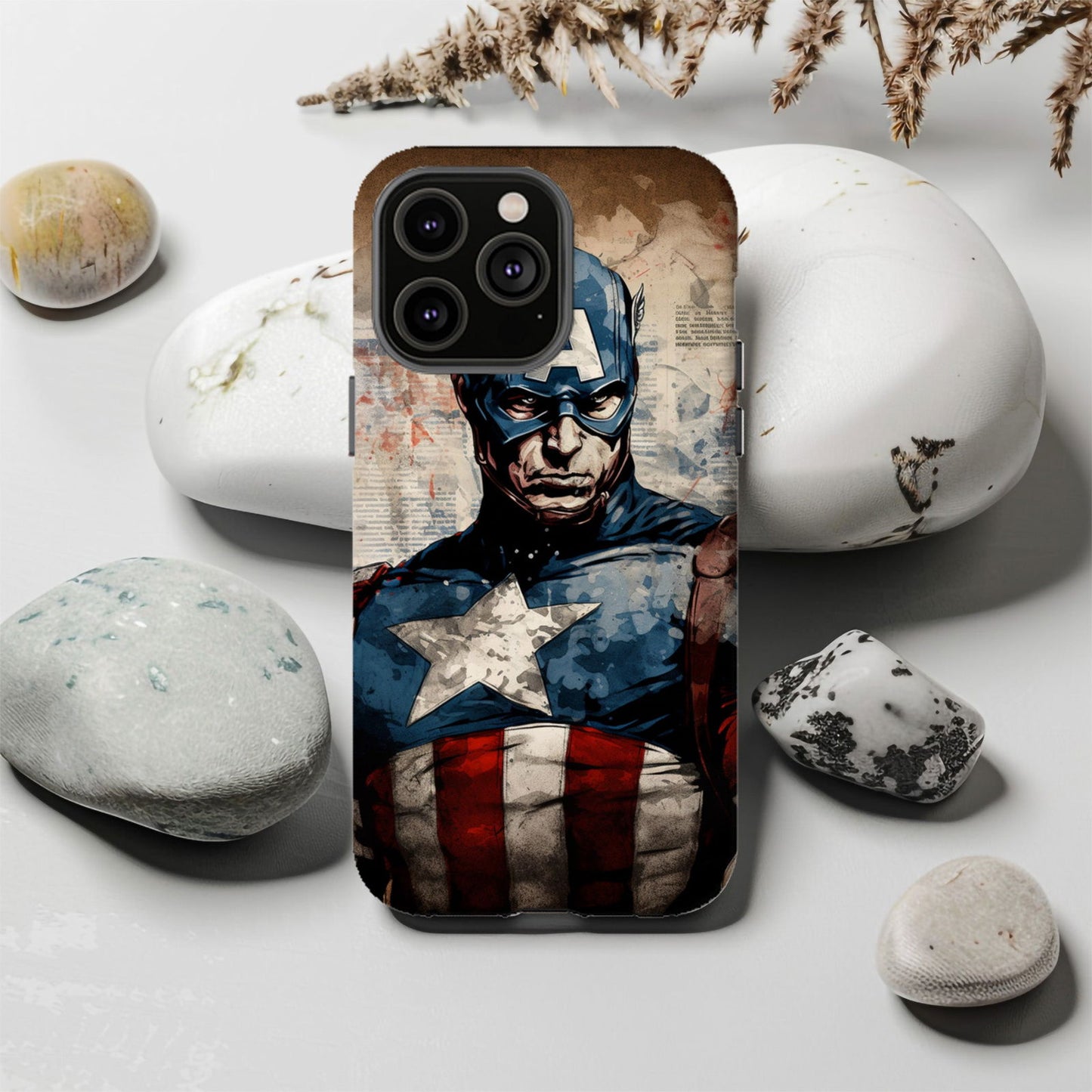 Captain America Shield Defender Magsafe Tough Phone Case - Techy Treasures -