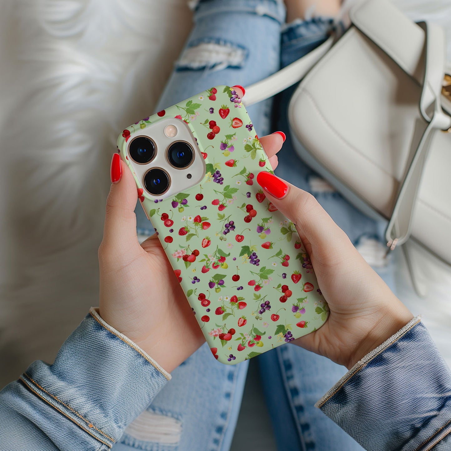 Colorful Botanical Berries Magsafe iPhone Case - Techy Treasures -
