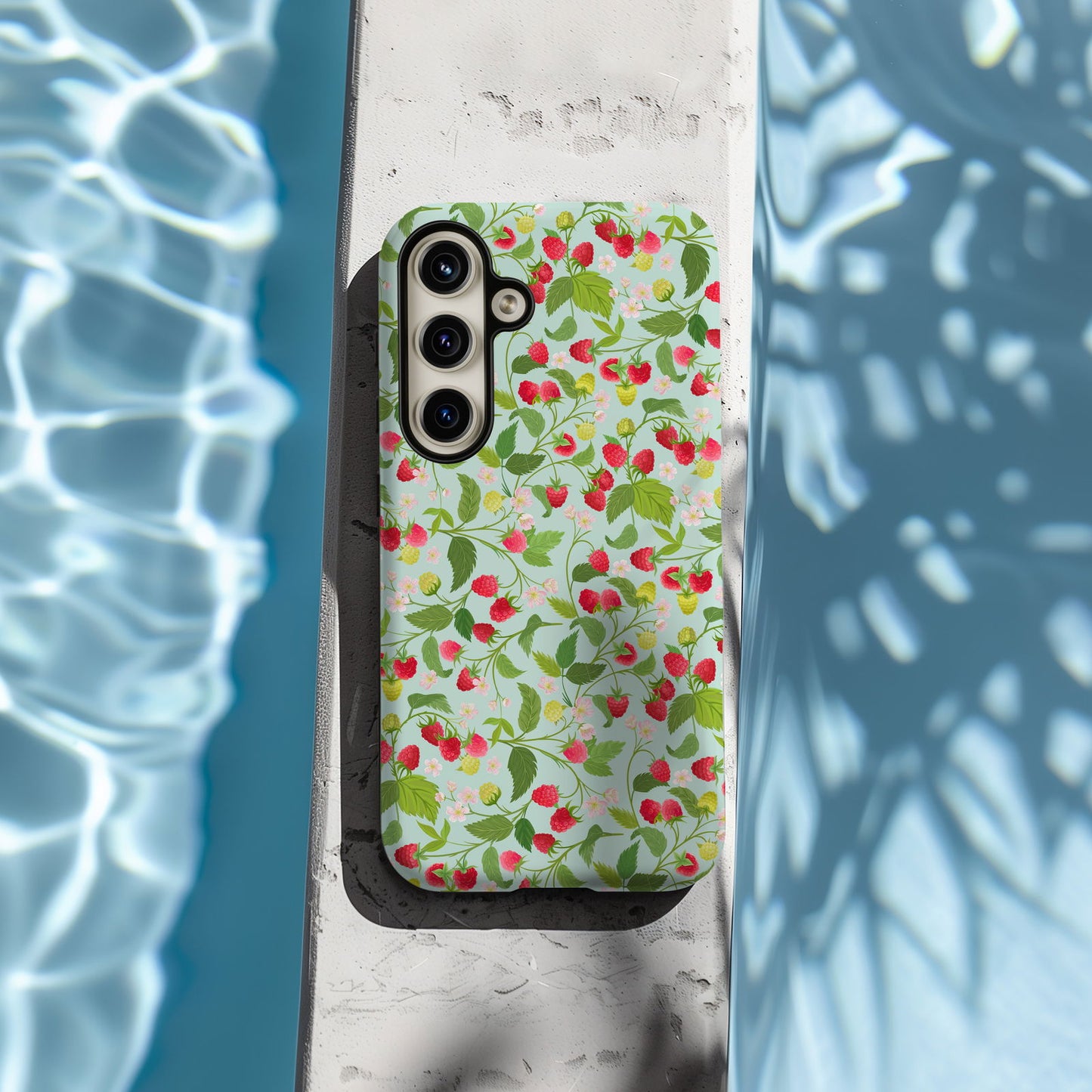 Colorful Botanical Raspberry Magsafe iPhone Case - Techy Treasures -