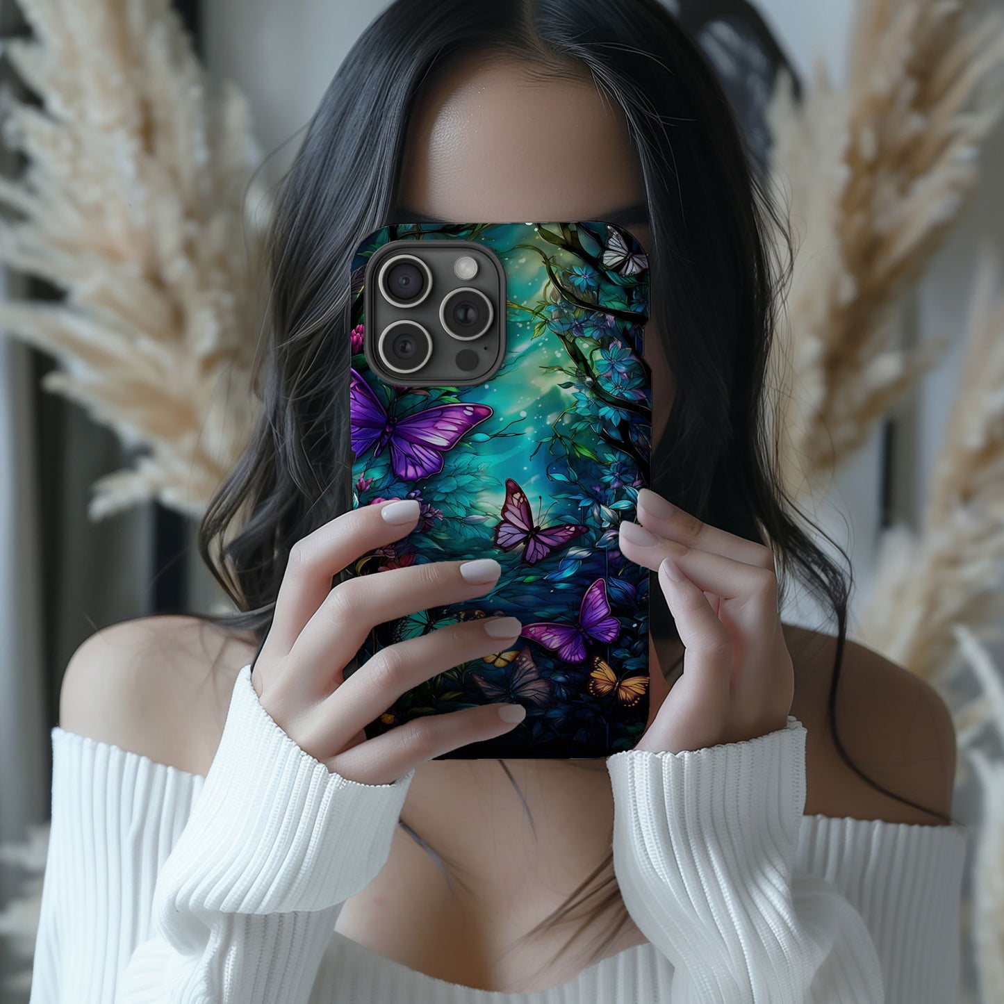 Colorful Butterfly Design MagSafe iPhone Case - Featuring an Array of Vibrant Butterflies, Combining Style and Functionality. - Techy Treasures -
