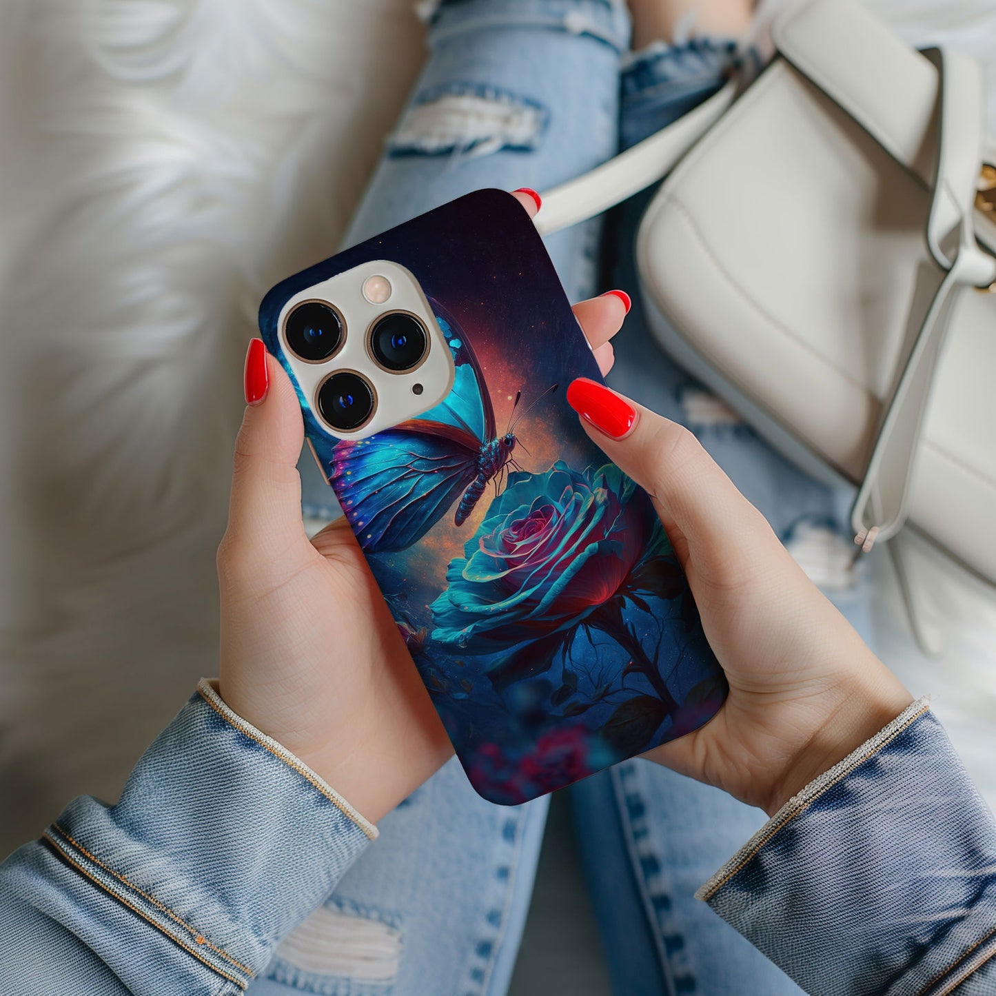 Colorful Butterfly Design MagSafe iPhone Case - Featuring an Array of Vibrant Butterflies, Combining Style and Functionality. - Techy Treasures -