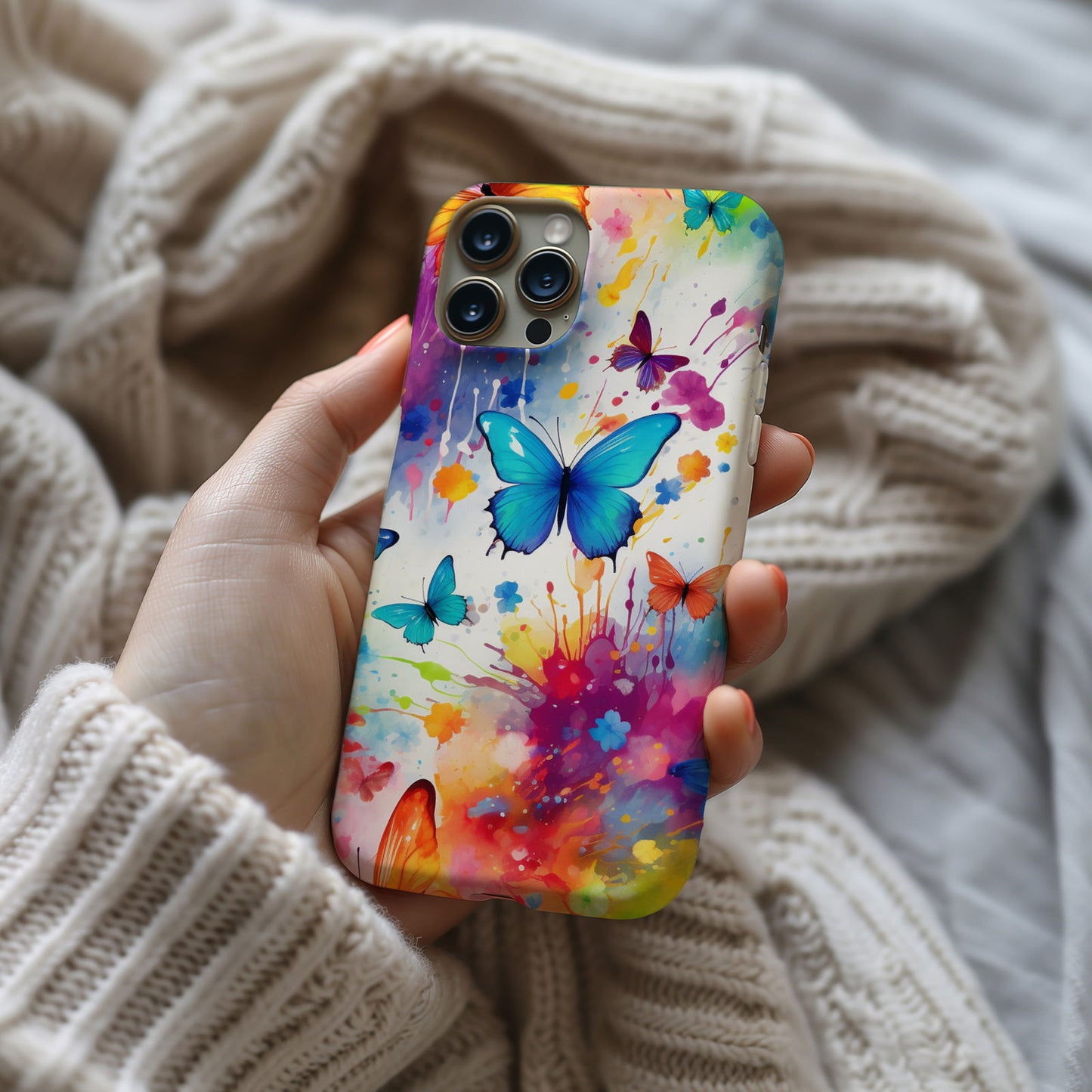 Colorful Butterfly Design MagSafe iPhone Case - Featuring an Array of Vibrant Butterflies, Combining Style and Functionality. - Techy Treasures -