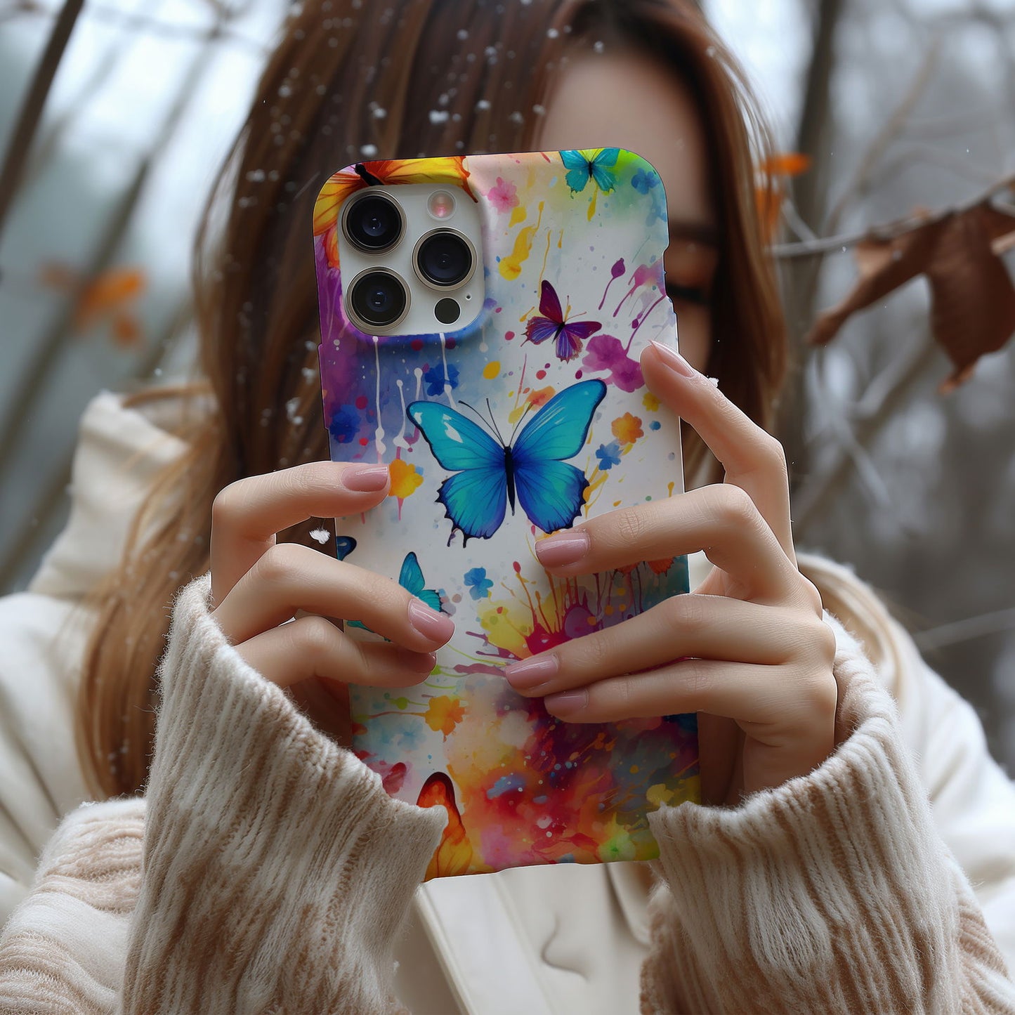 Colorful Butterfly Design MagSafe iPhone Case - Featuring an Array of Vibrant Butterflies, Combining Style and Functionality. - Techy Treasures -