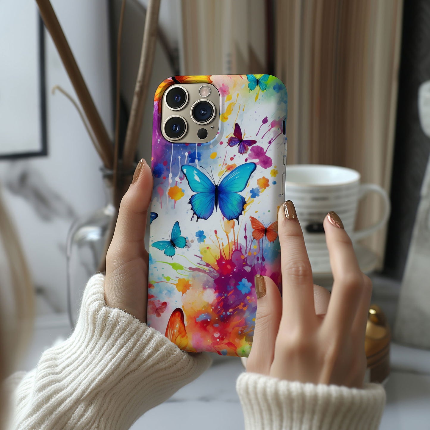 Colorful Butterfly Design MagSafe iPhone Case - Featuring an Array of Vibrant Butterflies, Combining Style and Functionality. - Techy Treasures -