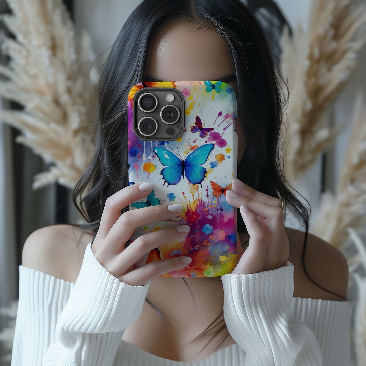 Colorful Butterfly Design MagSafe iPhone Case - Featuring an Array of Vibrant Butterflies, Combining Style and Functionality. - Techy Treasures -