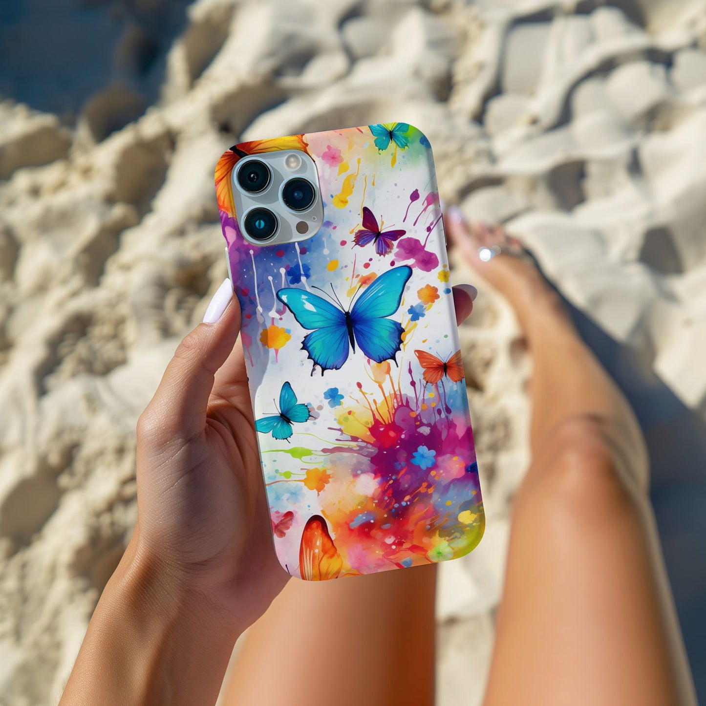 Colorful Butterfly Design MagSafe iPhone Case - Featuring an Array of Vibrant Butterflies, Combining Style and Functionality. - Techy Treasures -