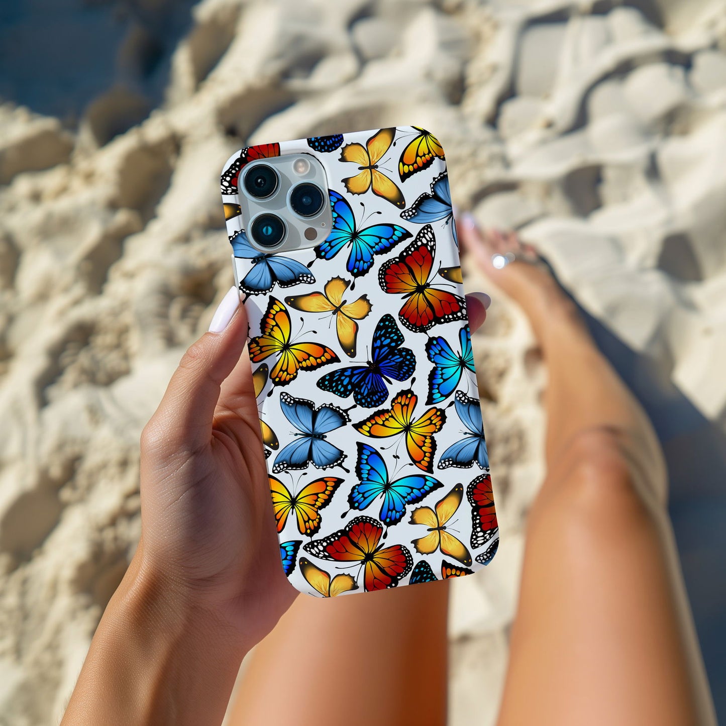 Colorful Butterfly Design MagSafe iPhone Case - Featuring an Array of Vibrant Butterflies, Combining Style and Functionality - Techy Treasures -