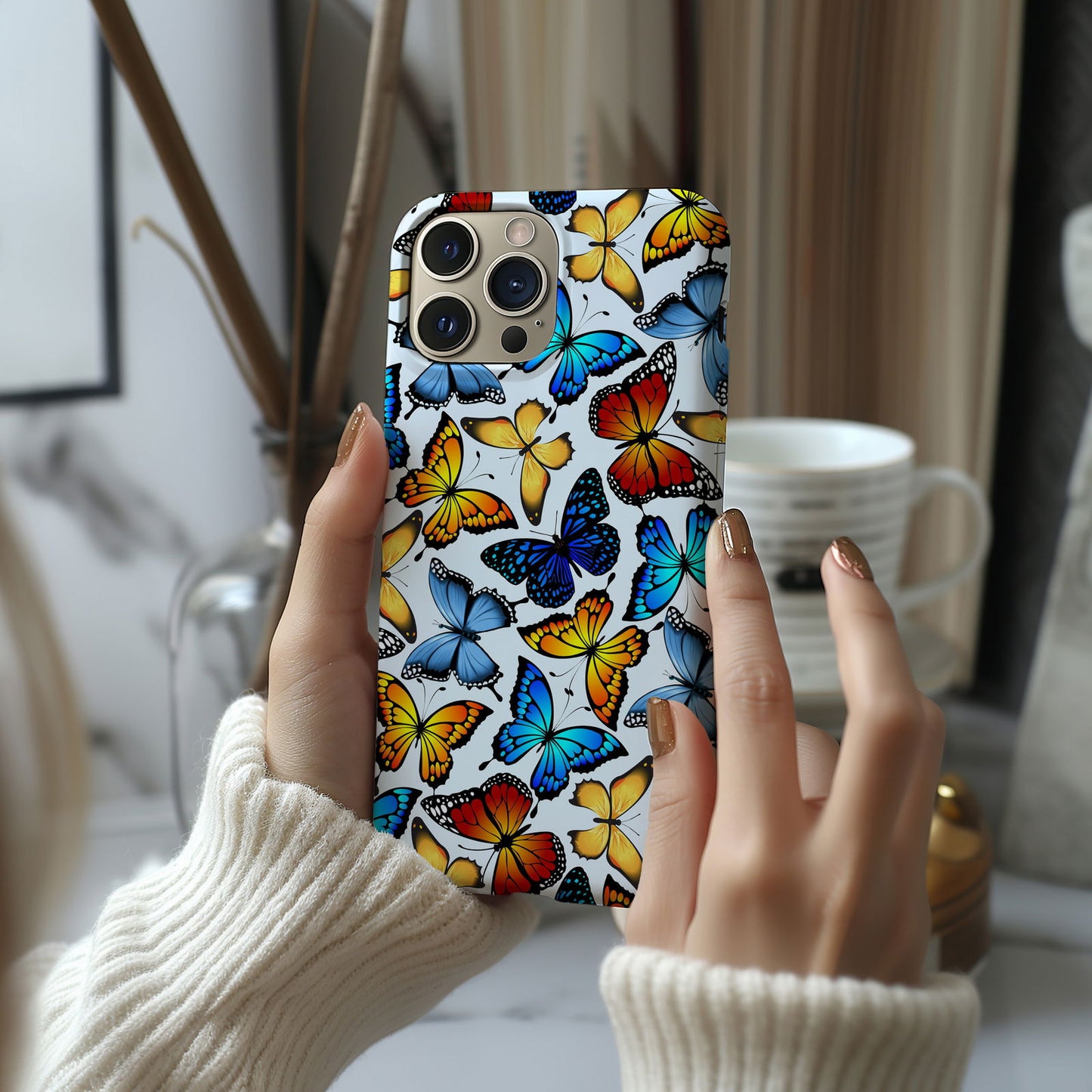 Colorful Butterfly Design MagSafe iPhone Case - Featuring an Array of Vibrant Butterflies, Combining Style and Functionality - Techy Treasures - Mobile Phone Cases