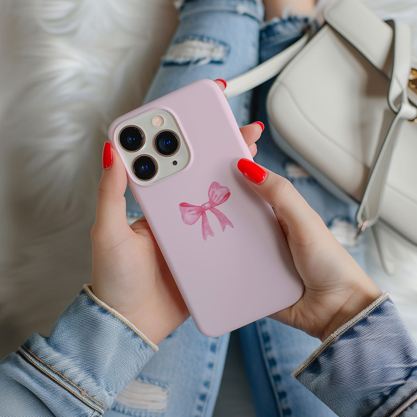 Coquette Pink Bow Magsafe iPhone Case - Techy Treasures -