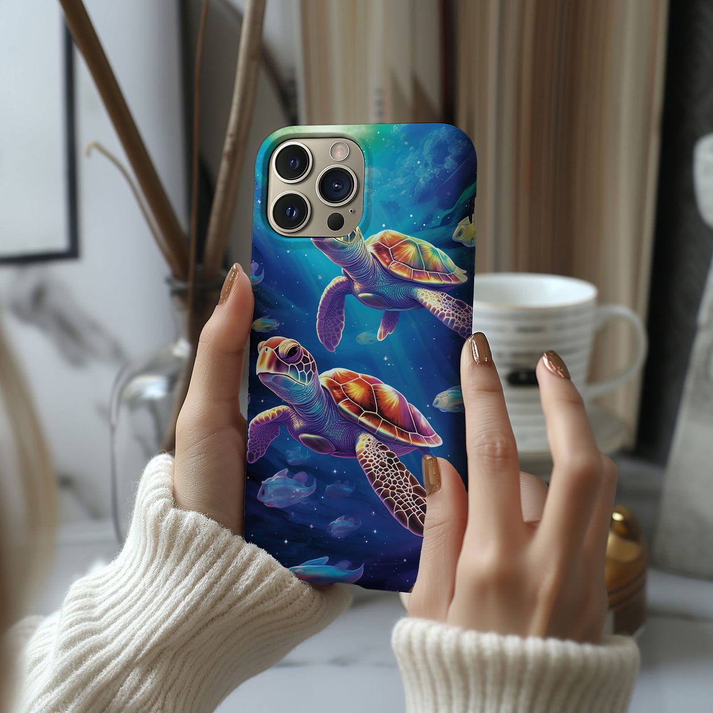 Cute Sea Turtles Magsafe iPhone Case - Techy Treasures -