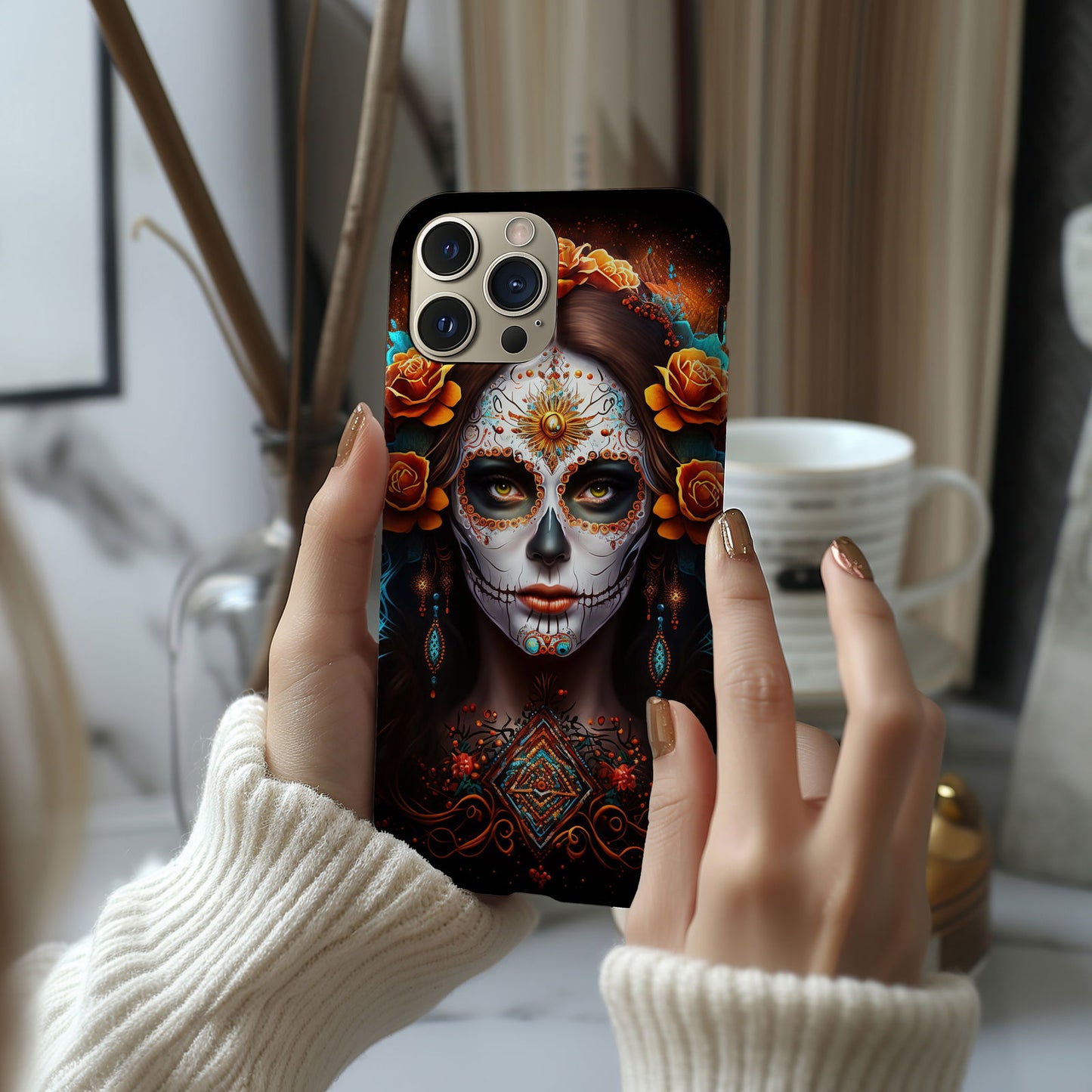 Dia De Los Muertos Magsafe iPhone Case - Techy Treasures -