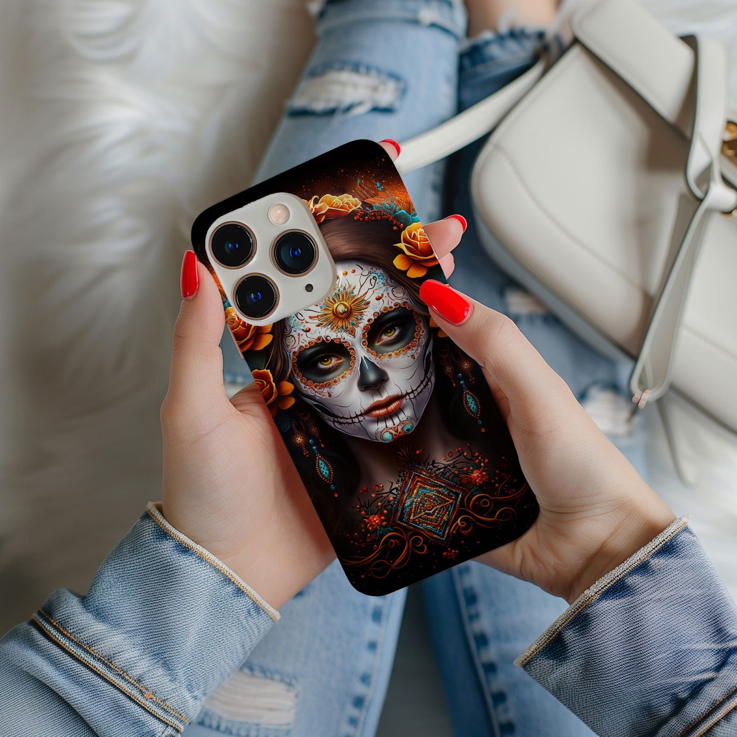 Dia De Los Muertos Magsafe iPhone Case - Techy Treasures -