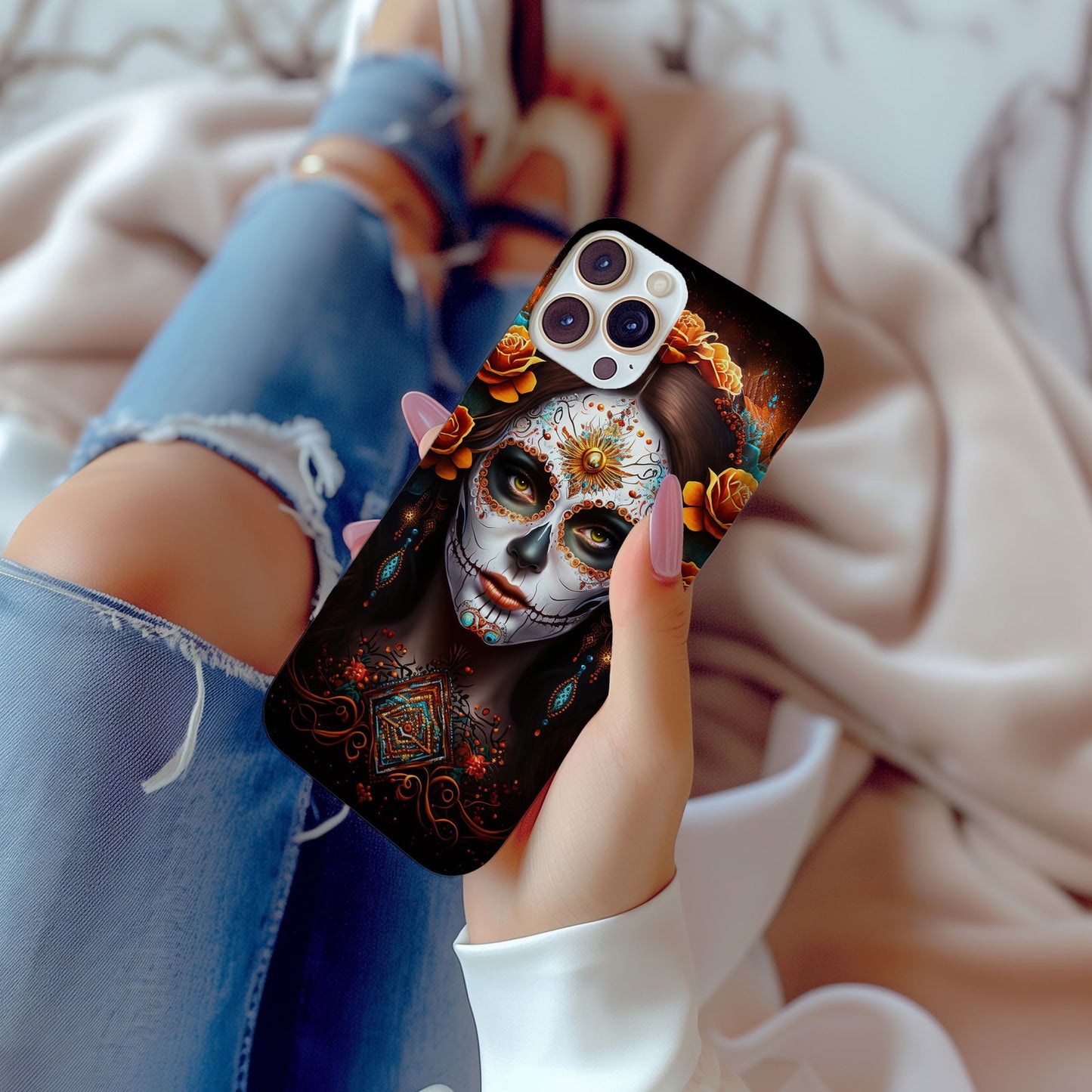 Dia De Los Muertos Magsafe iPhone Case - Techy Treasures -