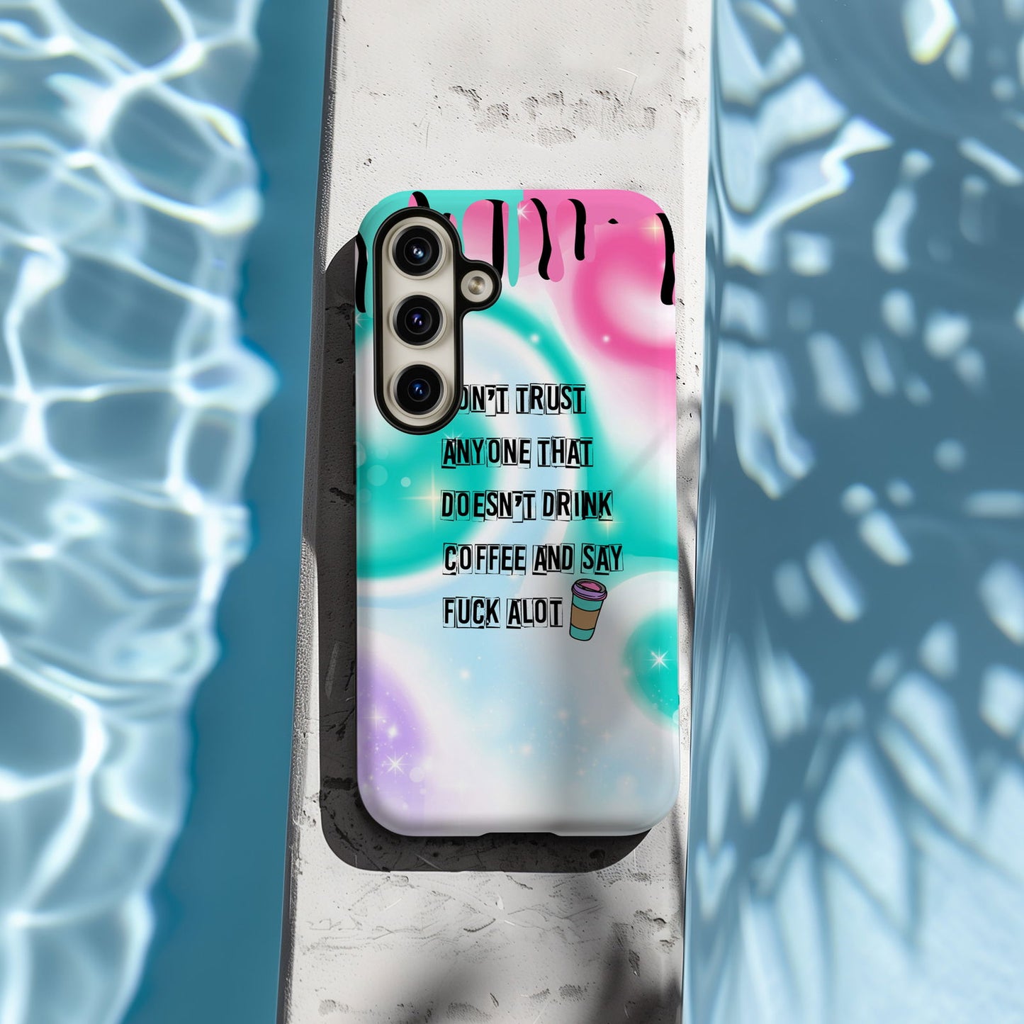 Don't Trust Anyone That Doesn't Drink Coffee and Say Fuck A Lot Magsafe iPhone Case - Techy Treasures -