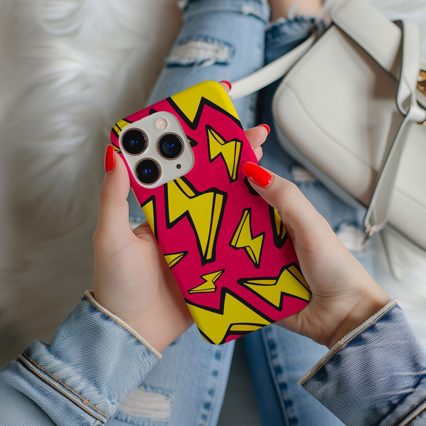 Flash Lightning Bolts Magsafe iPhone Case - Techy Treasures -