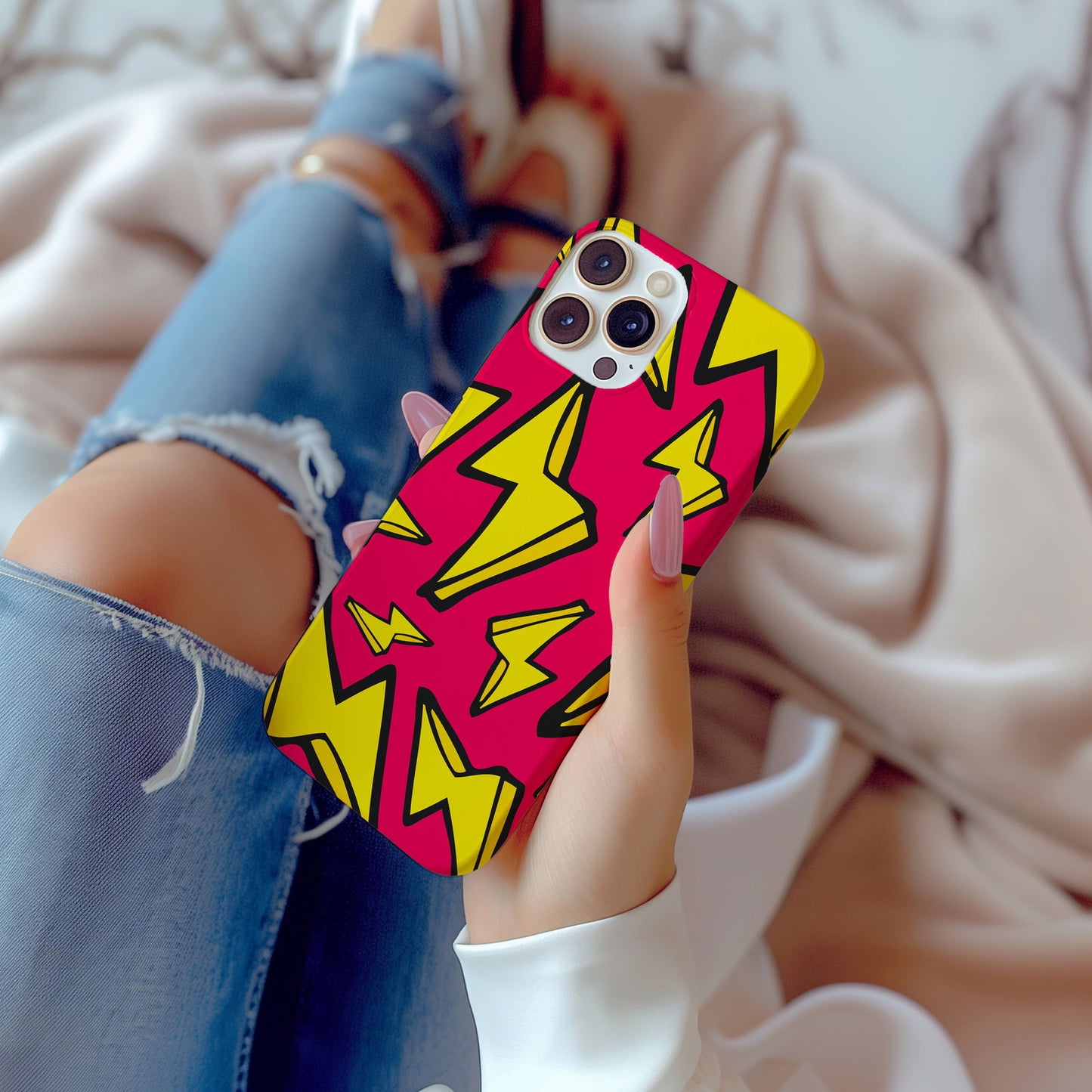 Flash Lightning Bolts Magsafe iPhone Case - Techy Treasures -