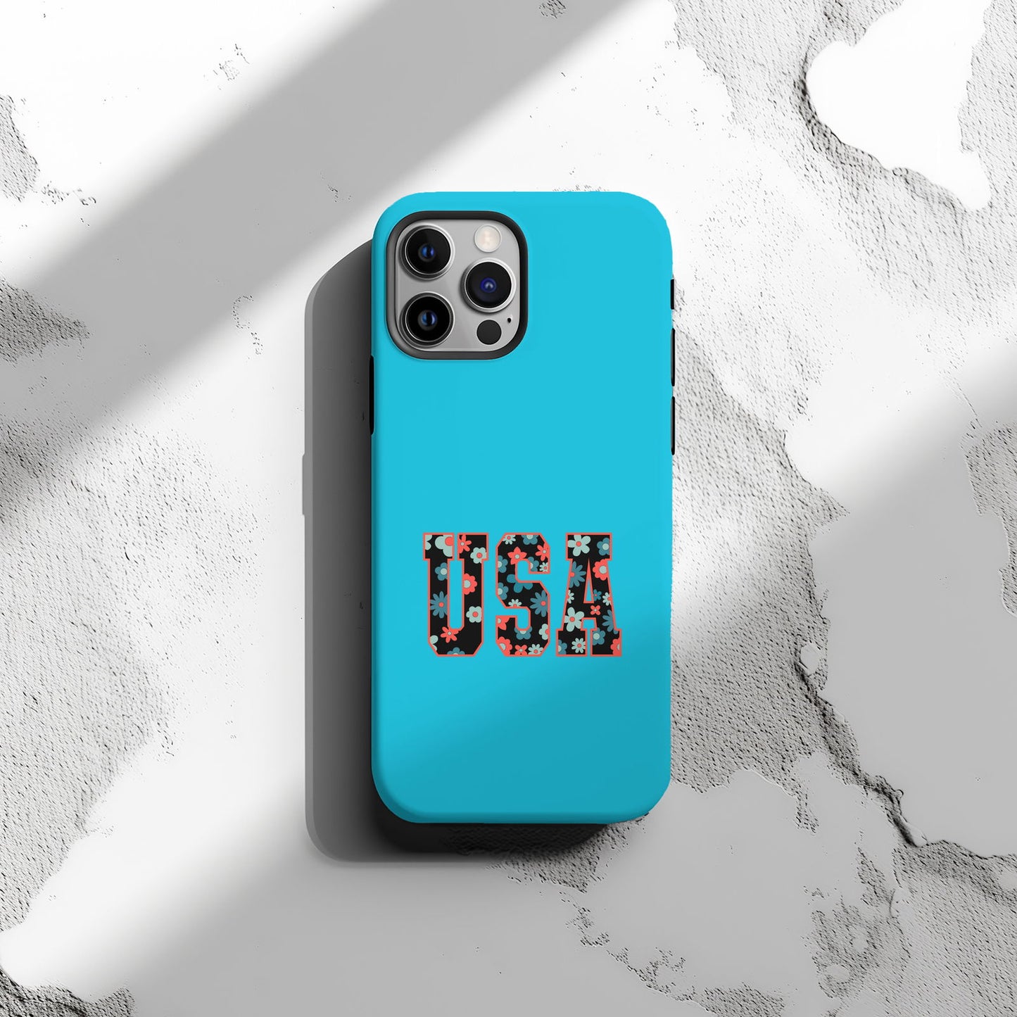 Floral USA Magsafe iPhone Tough Case - Techy Treasures -
