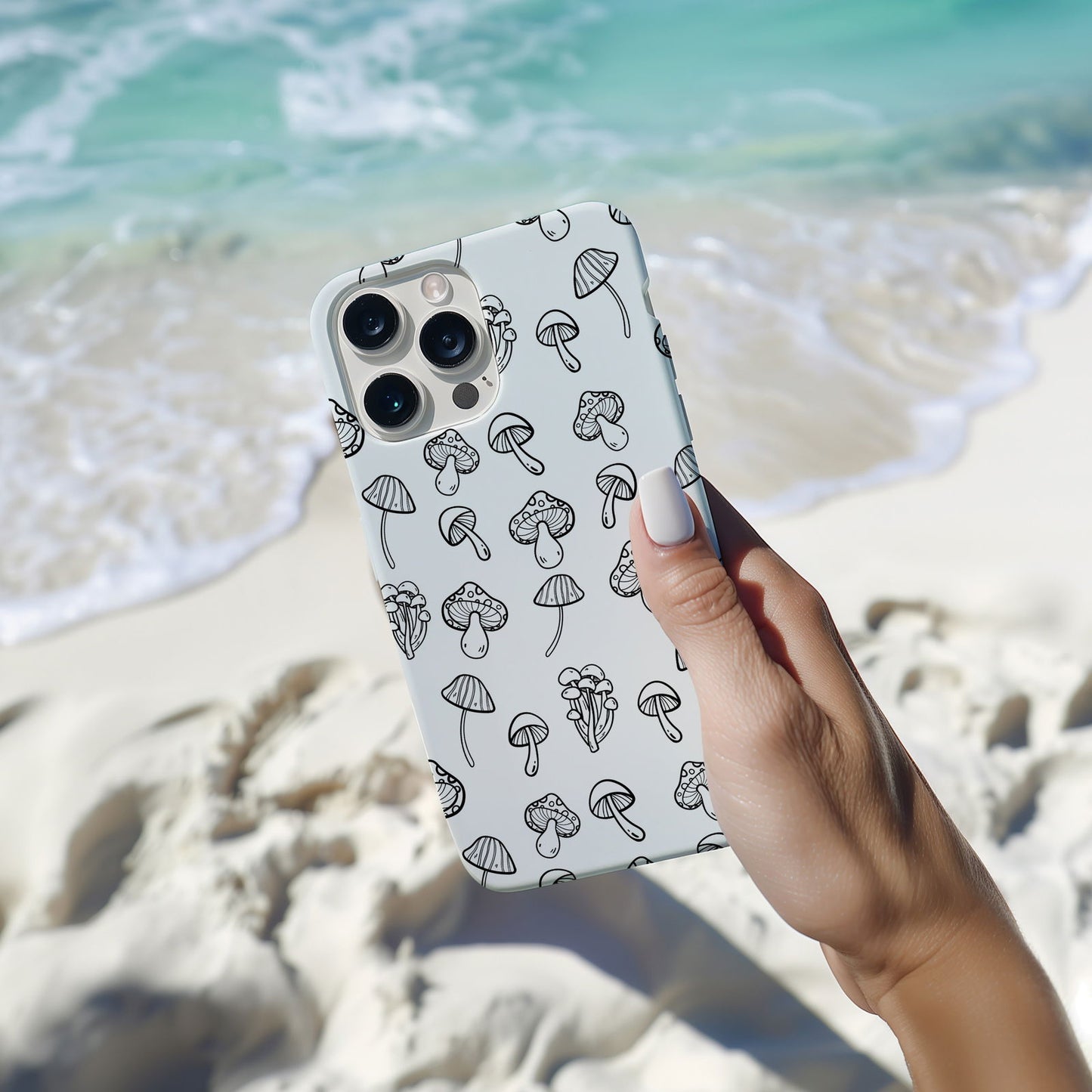 Hand Drawn Mushrooms Magsafe iPhone Case - Techy Treasures -