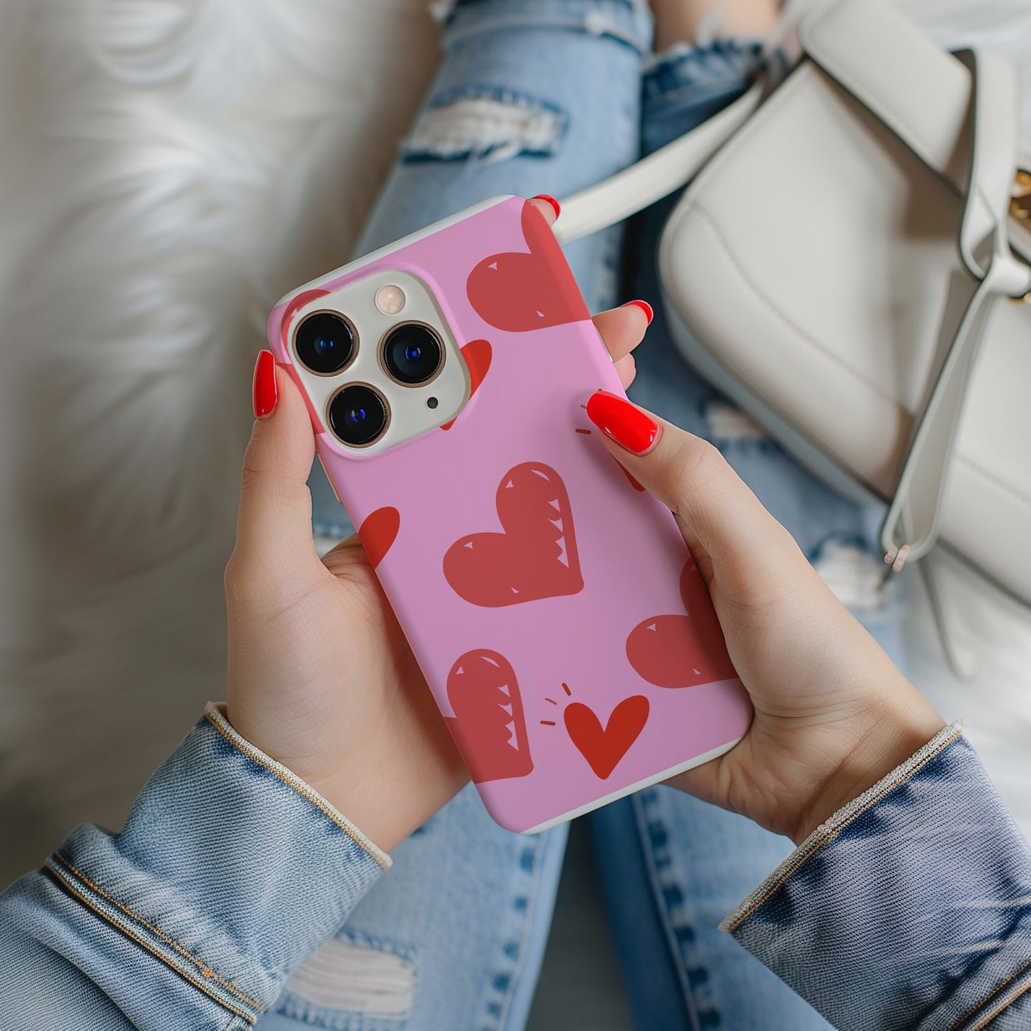 Hearts on Hearts Magsafe iPhone Case - Techy Treasures -