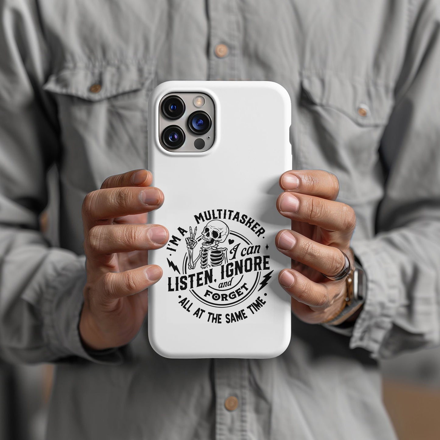 I'm A Multitasker, I Can Listen And Forget Magsafe iPhone Tough Case - Techy Treasures -