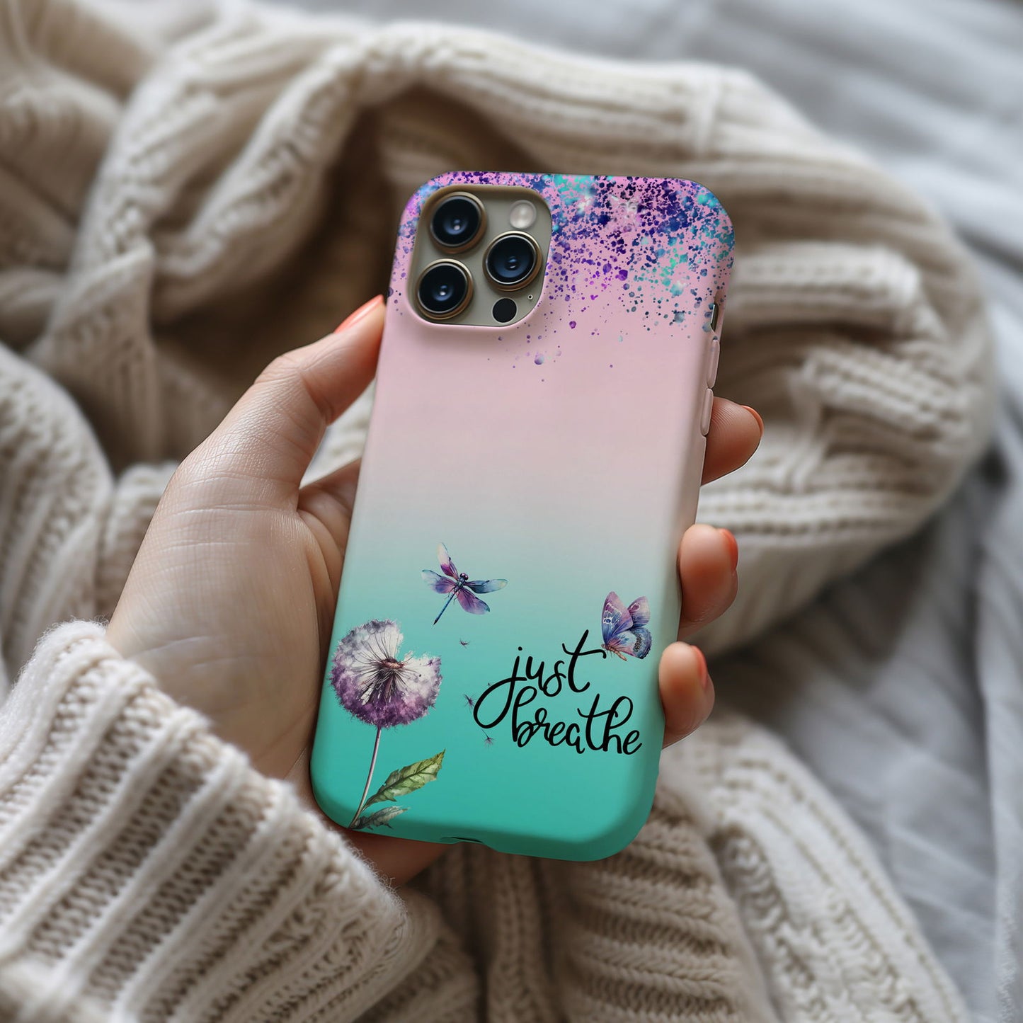 Just Breathe Magsafe iPhone Case - Techy Treasures -