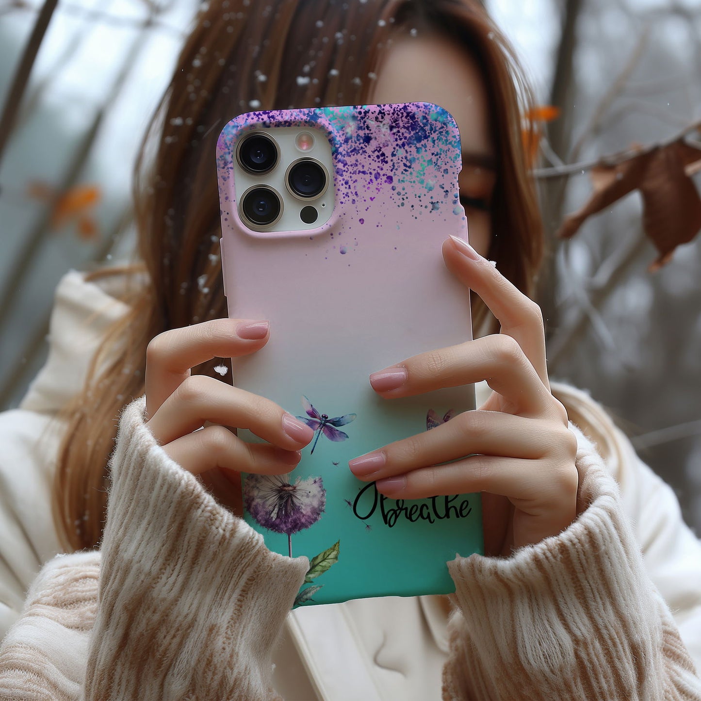Just Breathe Magsafe iPhone Case - Techy Treasures -