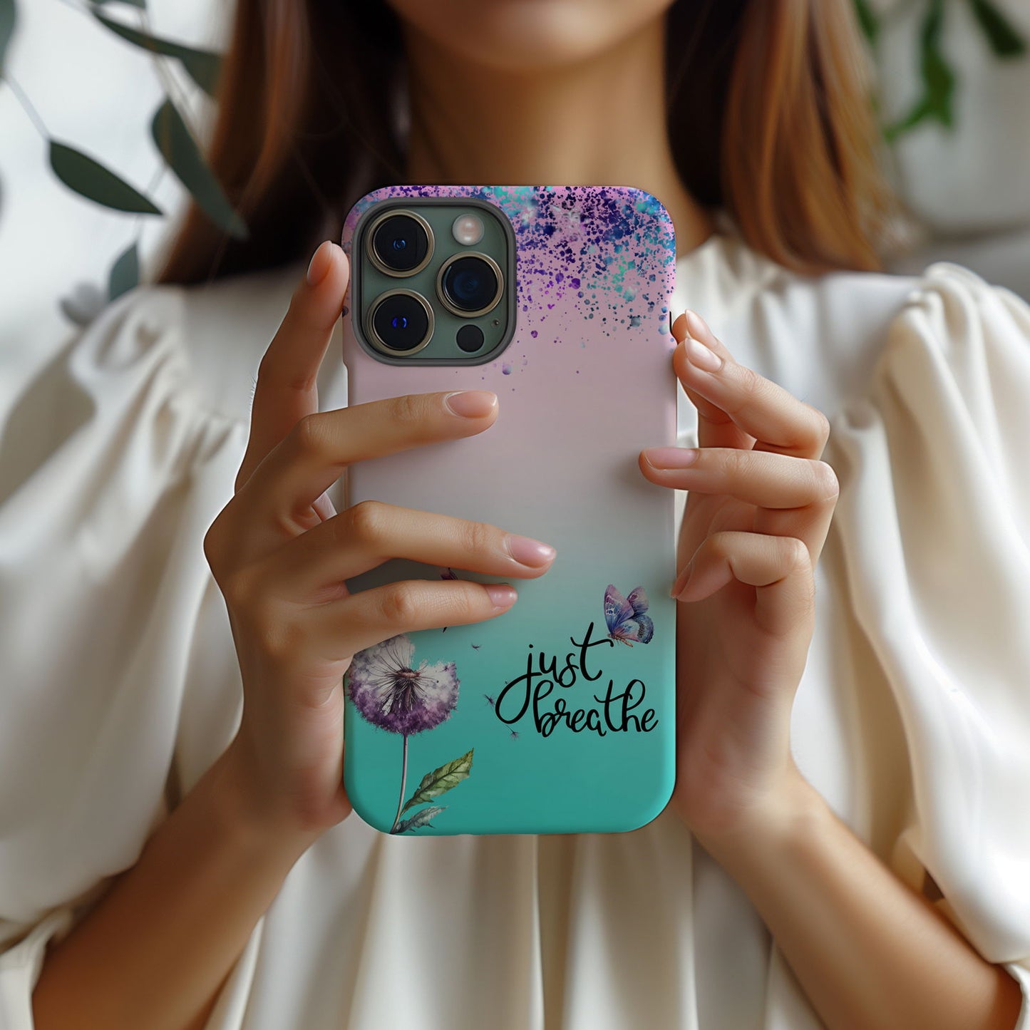 Just Breathe Magsafe iPhone Case - Techy Treasures -