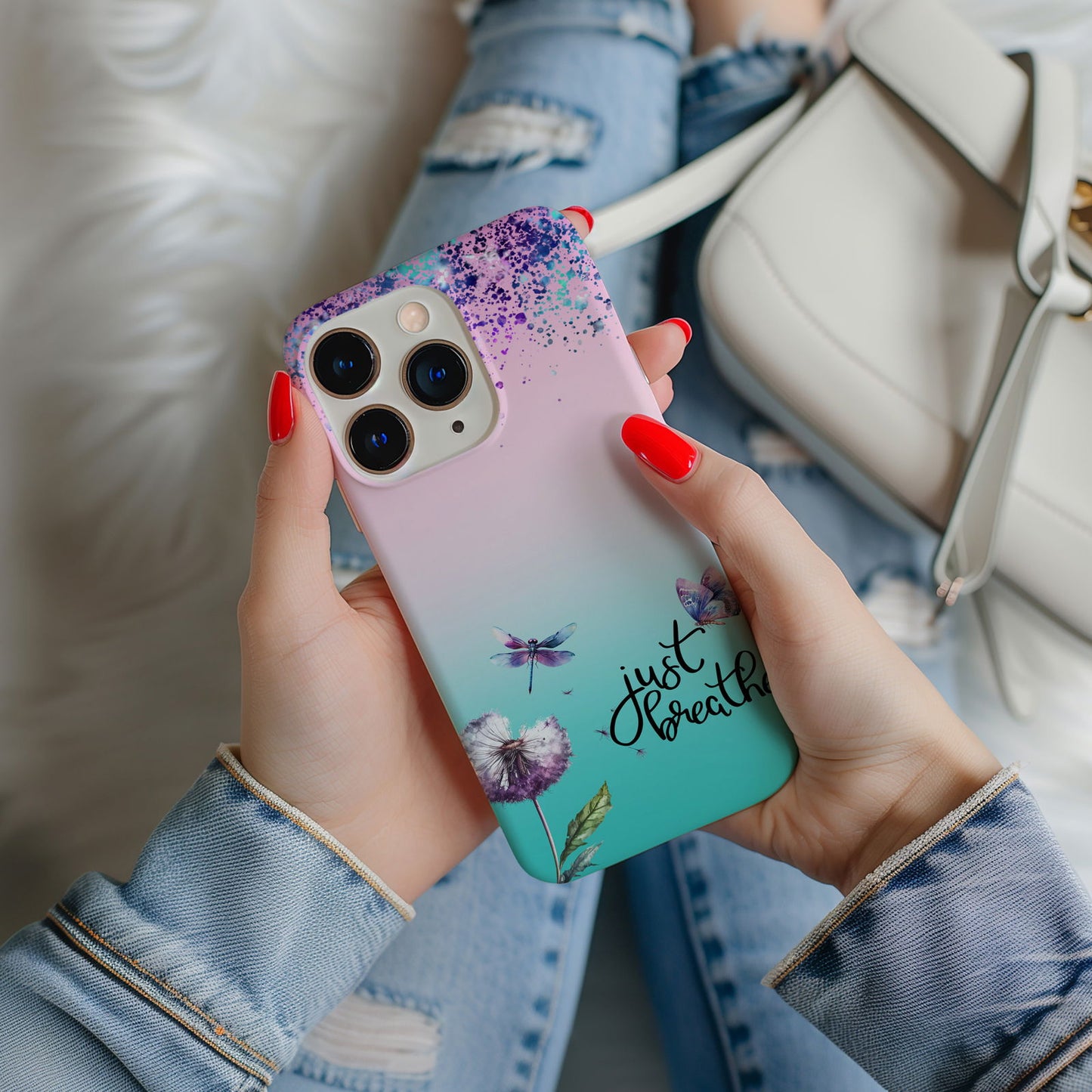 Just Breathe Magsafe iPhone Case - Techy Treasures -