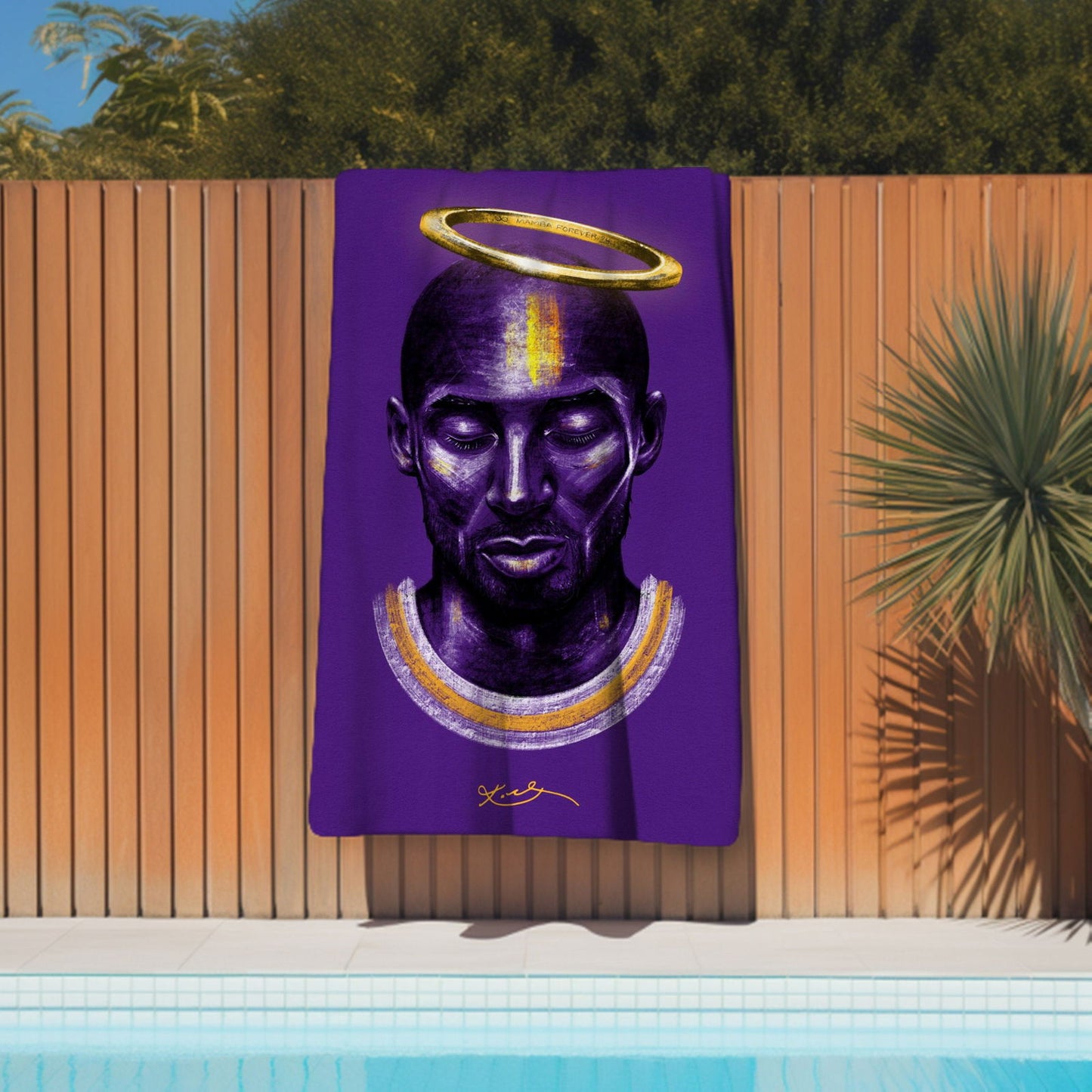Kobe Beach Towel, Absorbent Beach Towel, Legendary Kobe Gift - Techy Treasures -