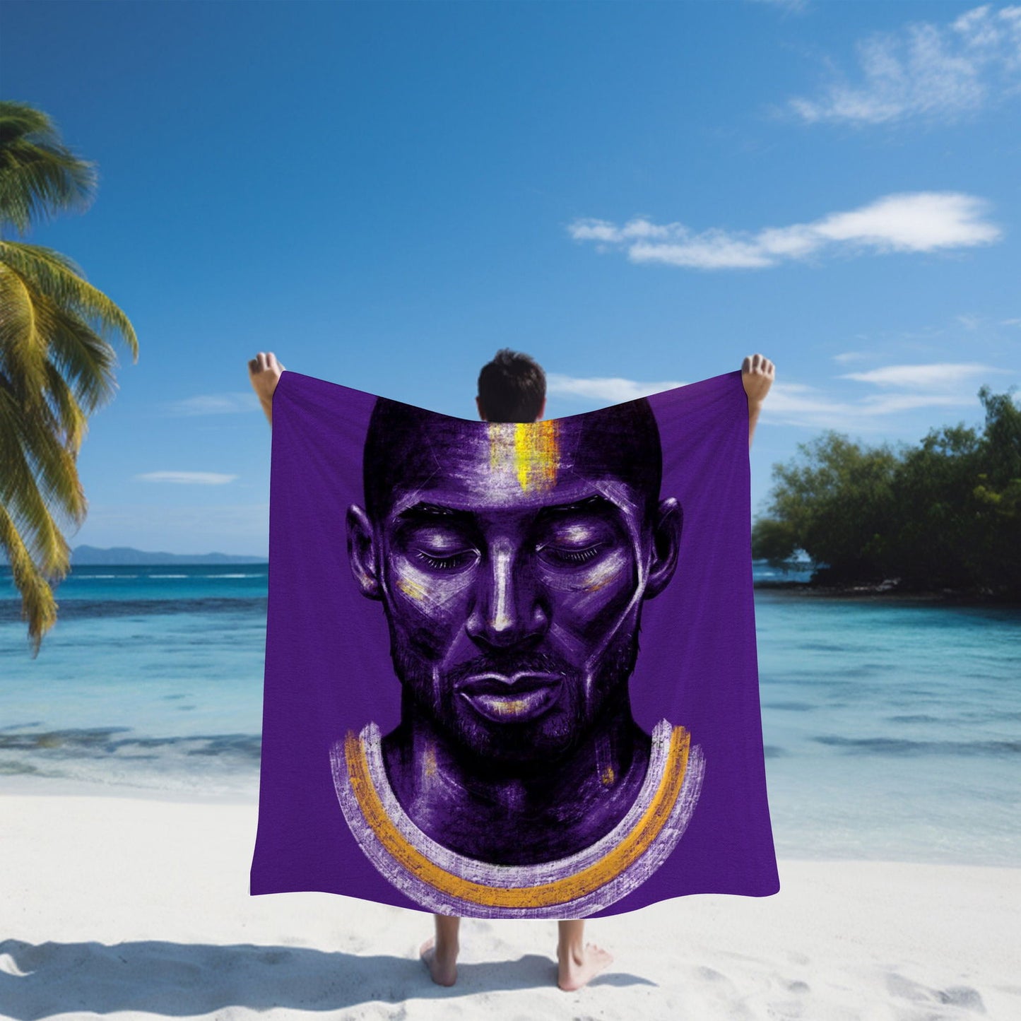 Kobe Beach Towel, Absorbent Beach Towel, Legendary Kobe Gift - Techy Treasures -